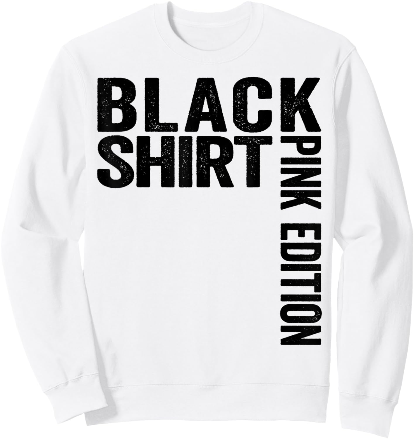 Black Pink Edition Black Shirt Pink Edition Sweatshirt - Sweatshirt | White