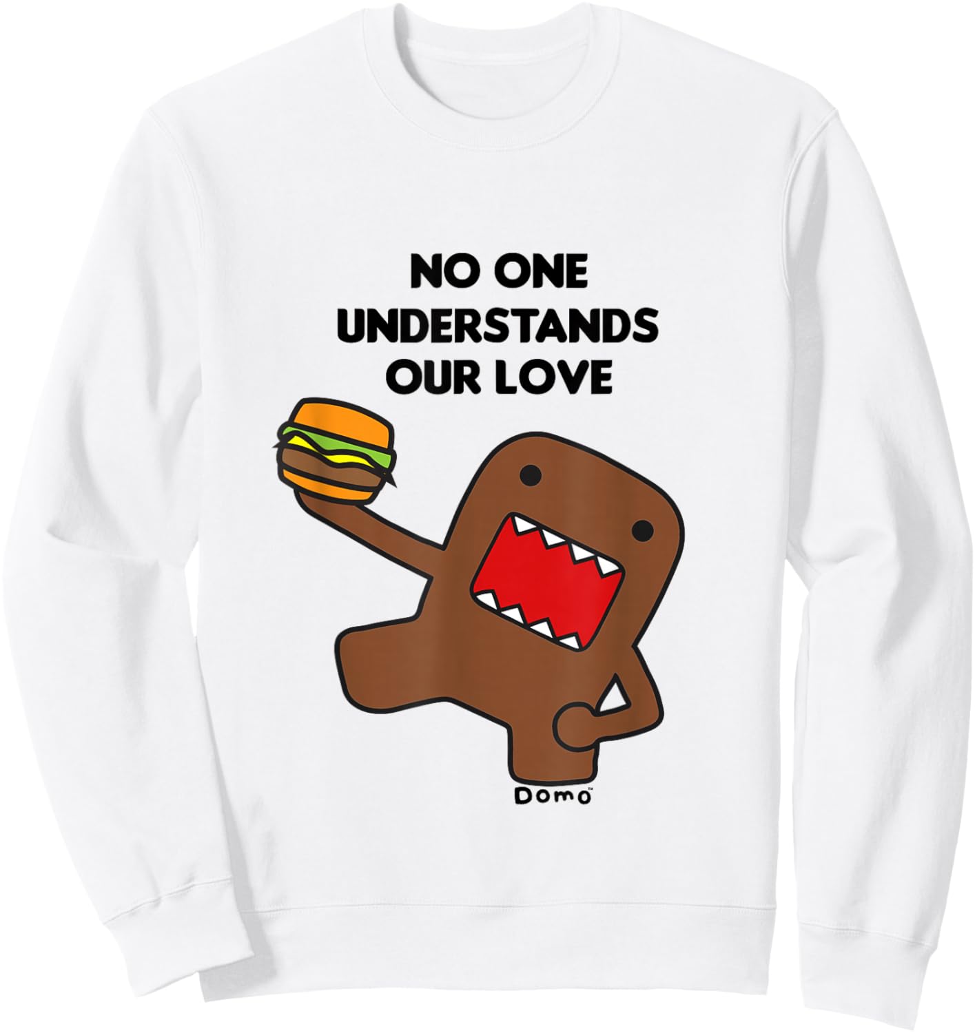 Offizielles Domo Merchandise Y2K Era | No One Understands Me Sweatshirt - Sweatshirt | White