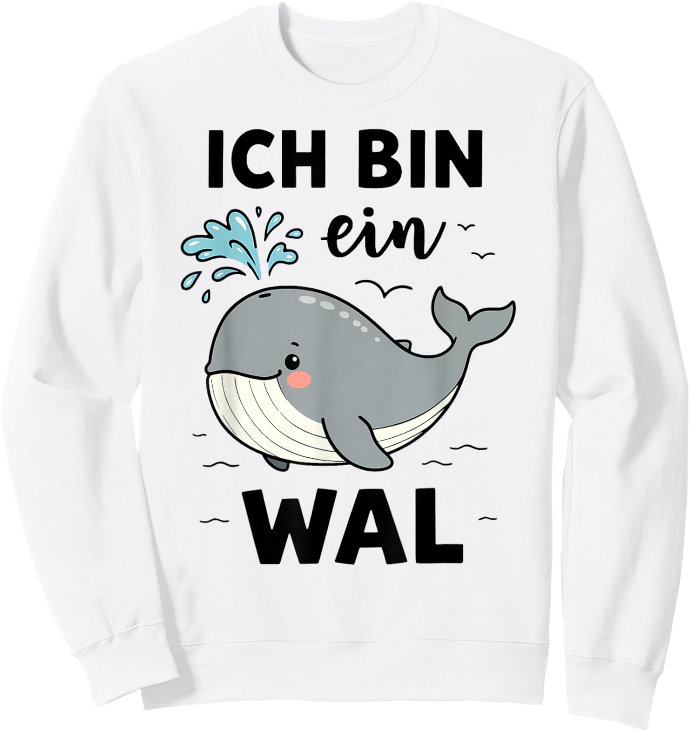 Whale Costume Underwater Sea Animal Costume Fancy Dress Costume Sweatshirt - Sweatshirt | White