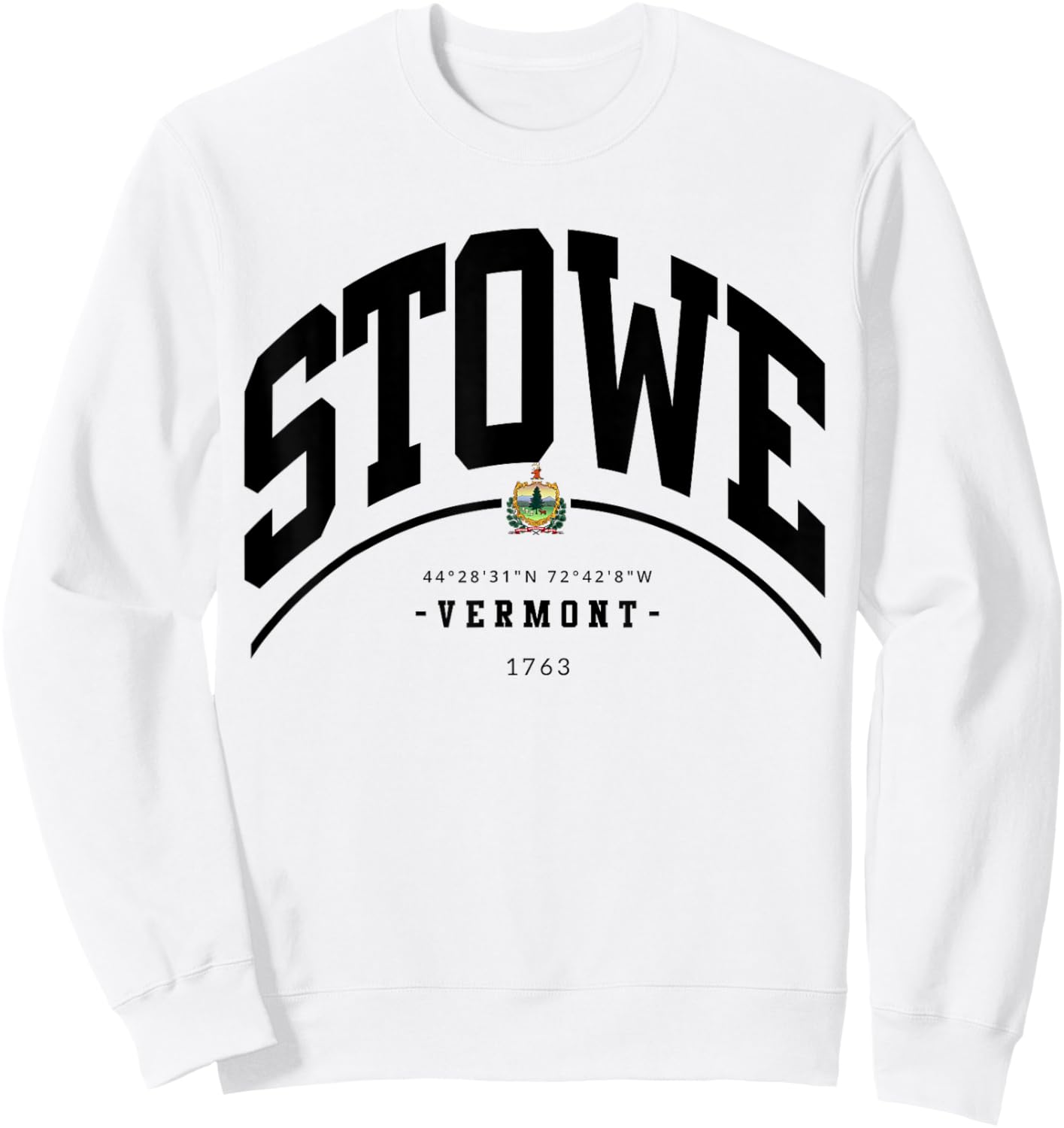 Stowe Vermont Hiking Stowe Souvenir Retro Mountain Sweatshirt - Sweatshirt | White