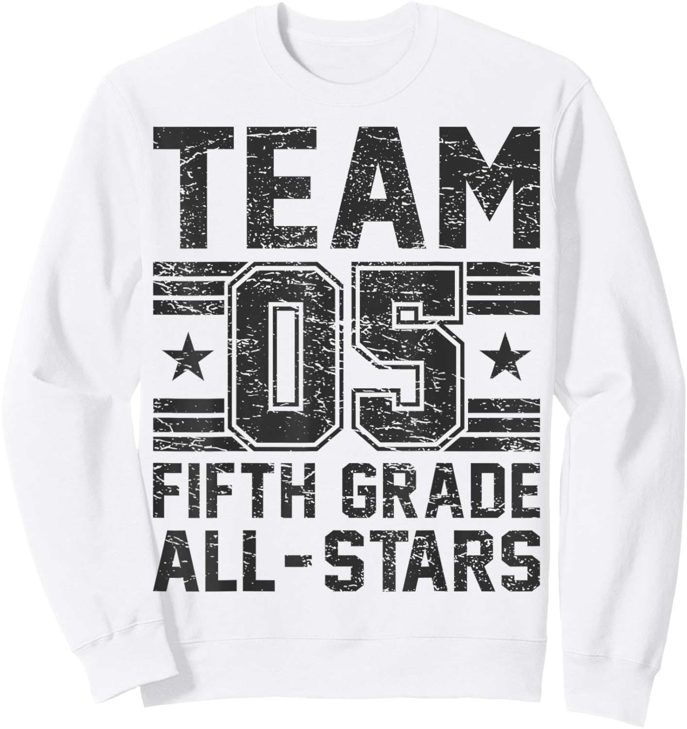 Kids Sports 05 Team Fifth Grade 5th Grade All Stars Jersey Sweatshirt - Sweatshirt | White