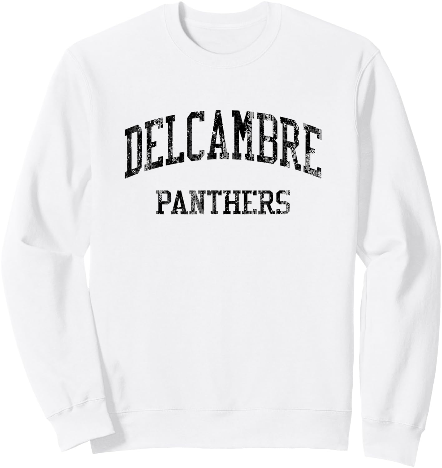 Delcambre High School HS Delcambre LA Vintage Sports Sweatshirt - Sweatshirt | White