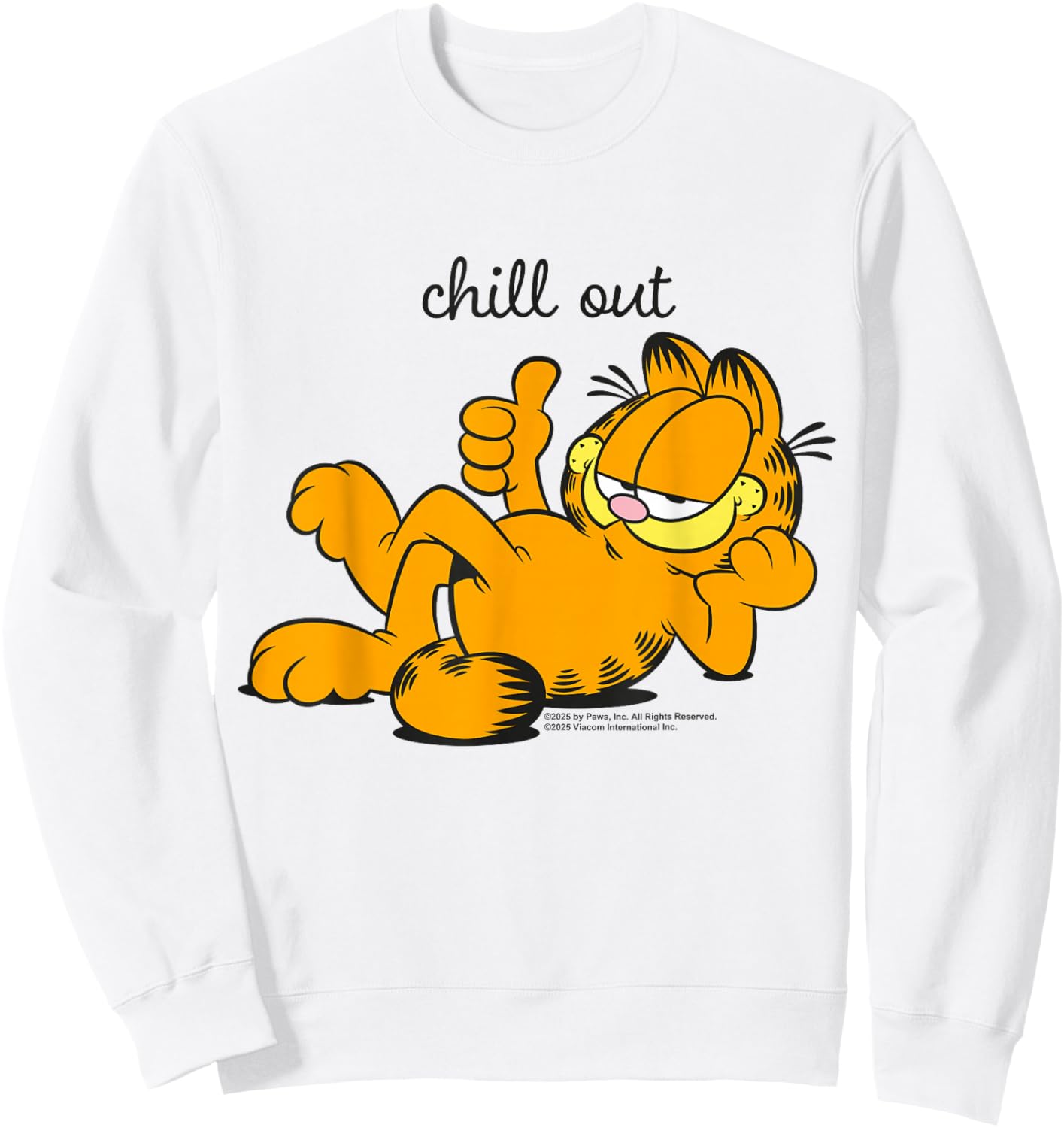 Garfield - Relax , Black, S Sweatshirt - Sweatshirt | White