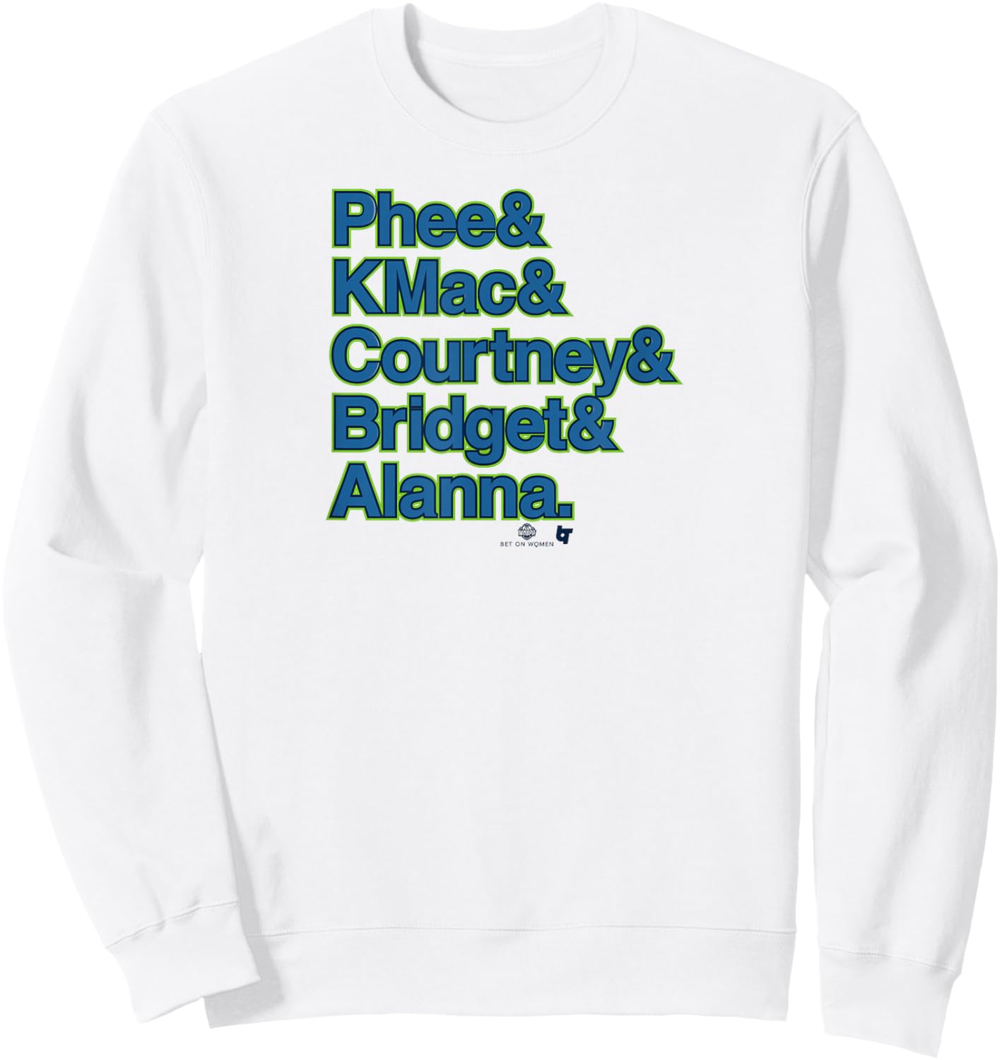 Ampersand Stars - Minnesota Women's Basketball Sweatshirt - Sweatshirt | White