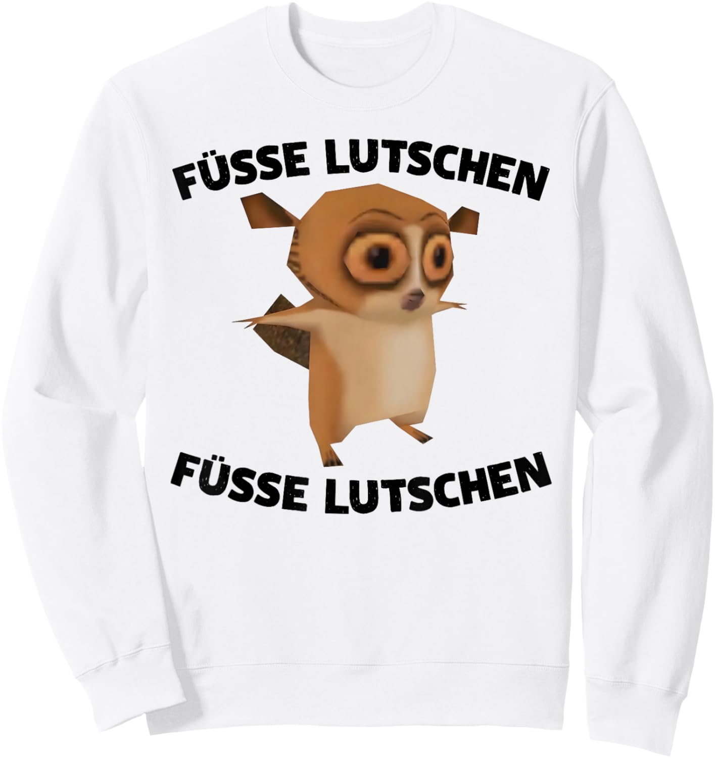 FÜSSE LUTSCHEN FÜSSE LUTSCHEN X AFFE Koboldmaki Sweatshirt - Sweatshirt | White