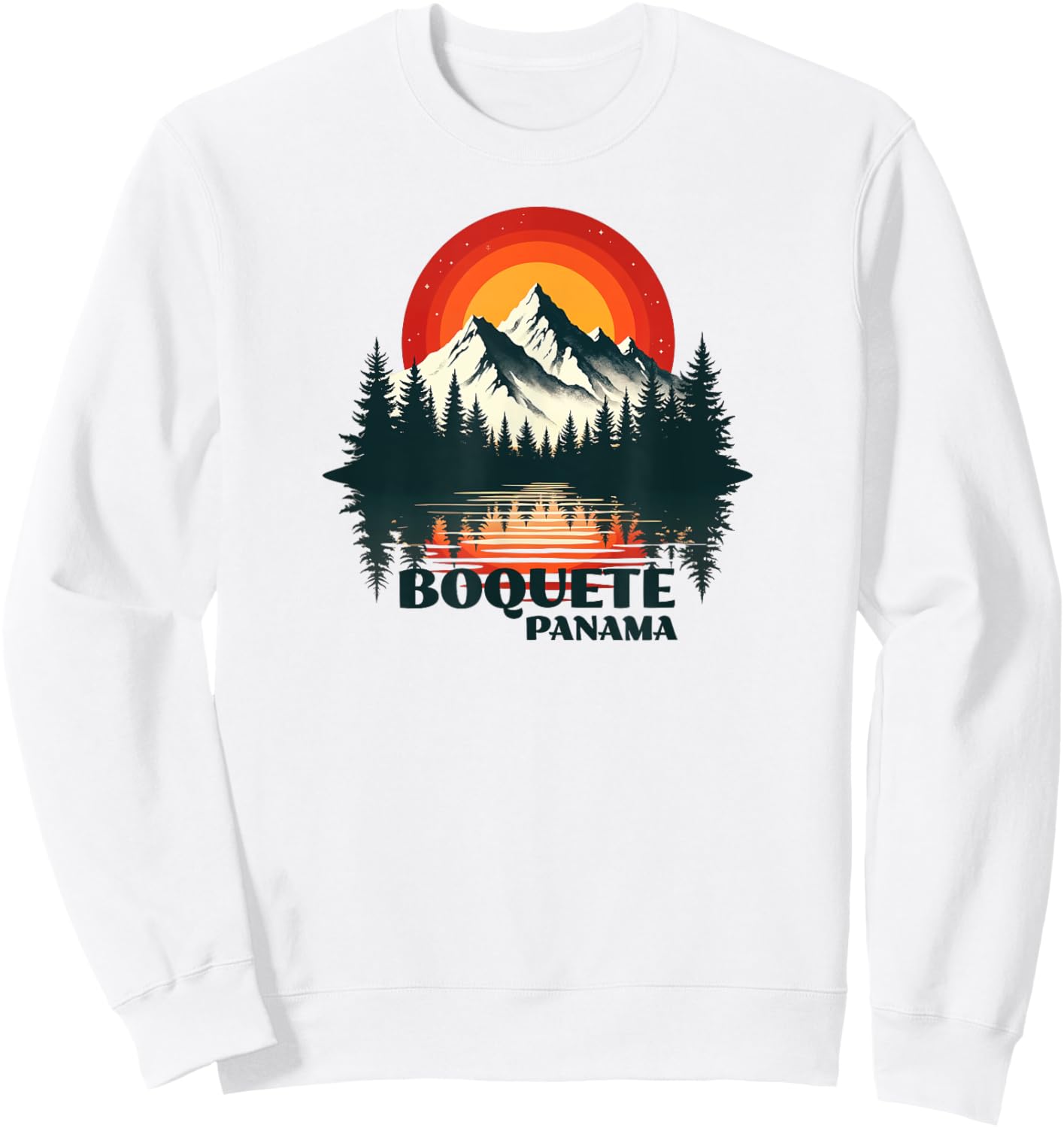 Boquete Panama Scenic Mountain Adventure Outdoor Design Sweatshirt - Sweatshirt | White