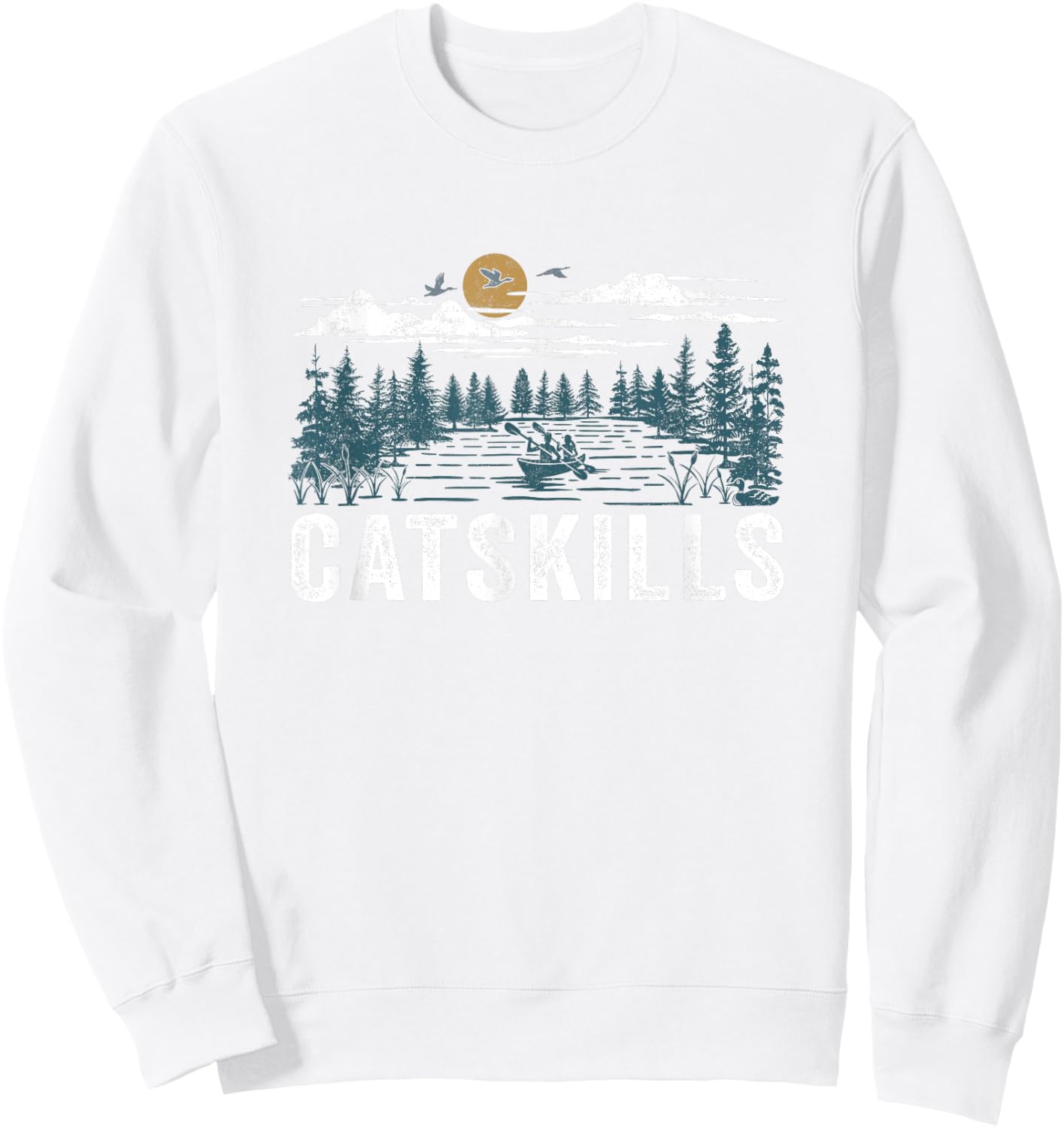 Catskills New York Sweatshirt - Sweatshirt | White