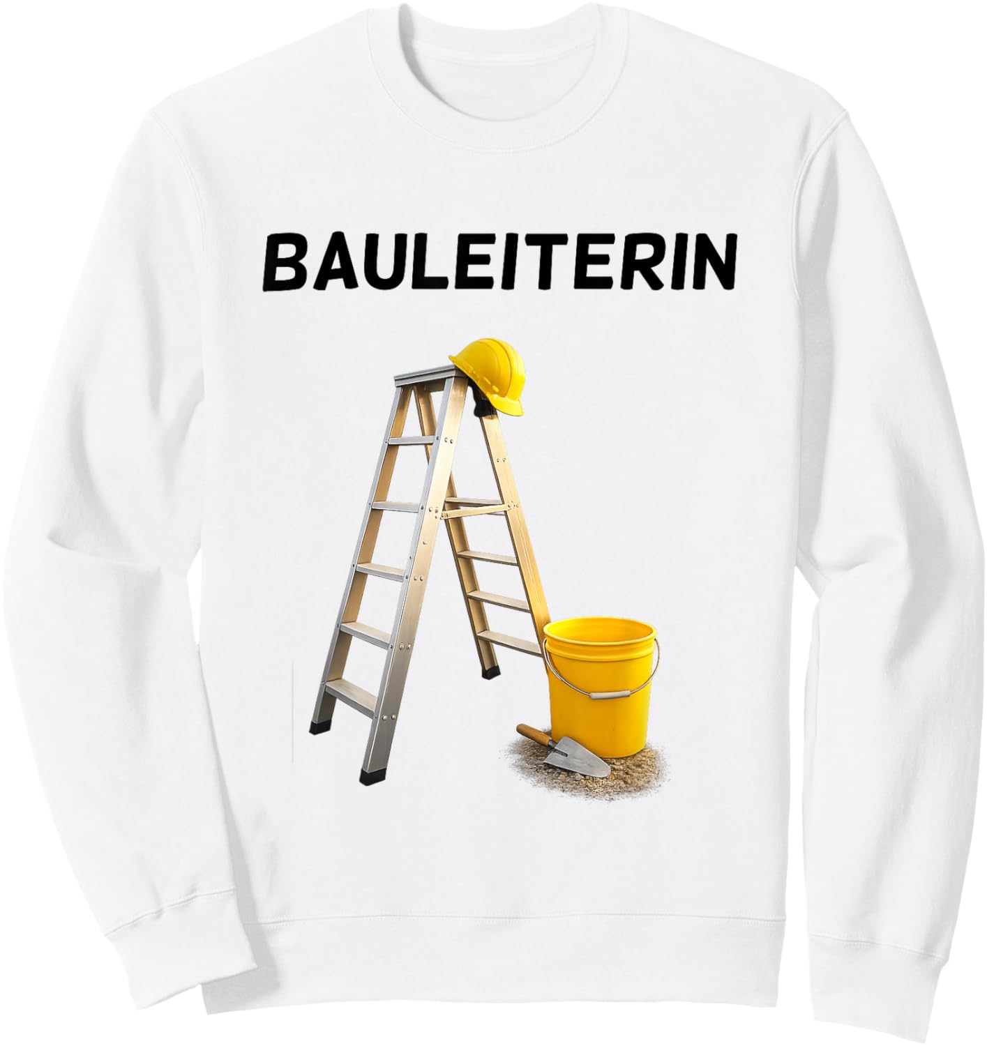 Construction Manager, Construction Worker, Construction Site Costume Fancy Dress Helmet Sweatshirt - Sweatshirt | White