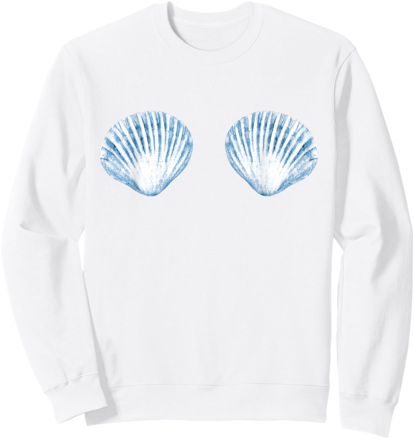 Mermaid Seashell Bachelorette Seashells Bridal Coastal Bra Sweatshirt - Sweatshirt | White
