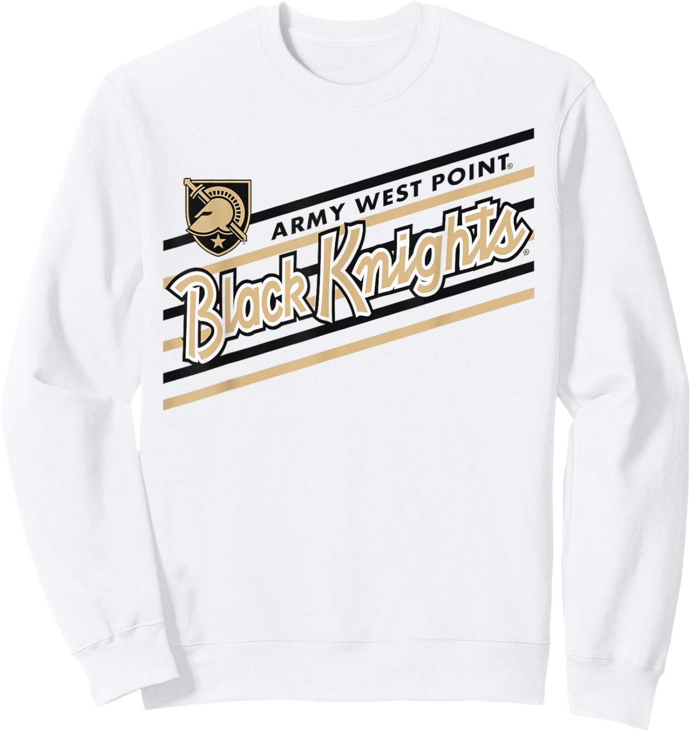 Army Black Knights Retro Performer Gray Officially Licensed Sweatshirt - Sweatshirt | White