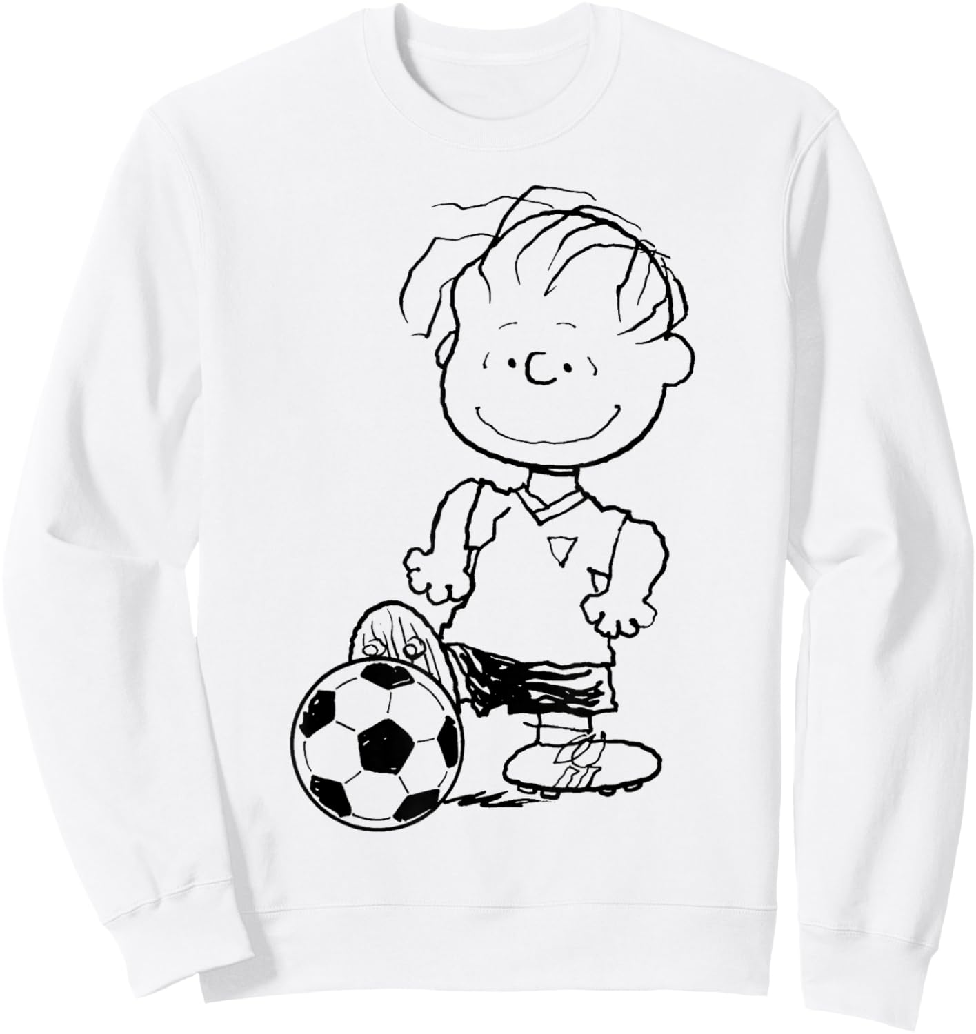 Peanuts Football Linus Van Pelt Skills Sweatshirt - Sweatshirt | White