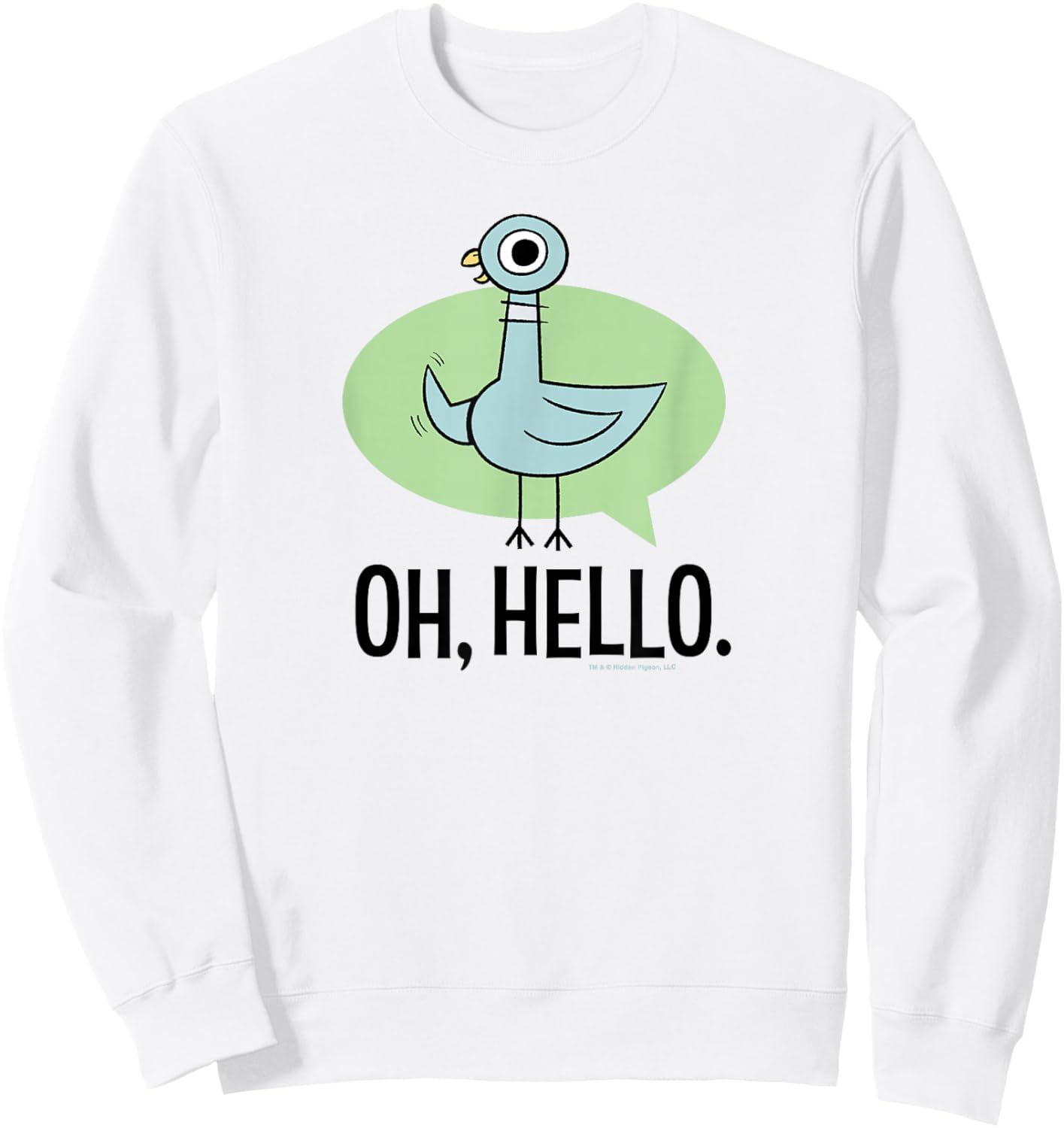 The Pigeon Oh Hello Sweatshirt - Sweatshirt | White