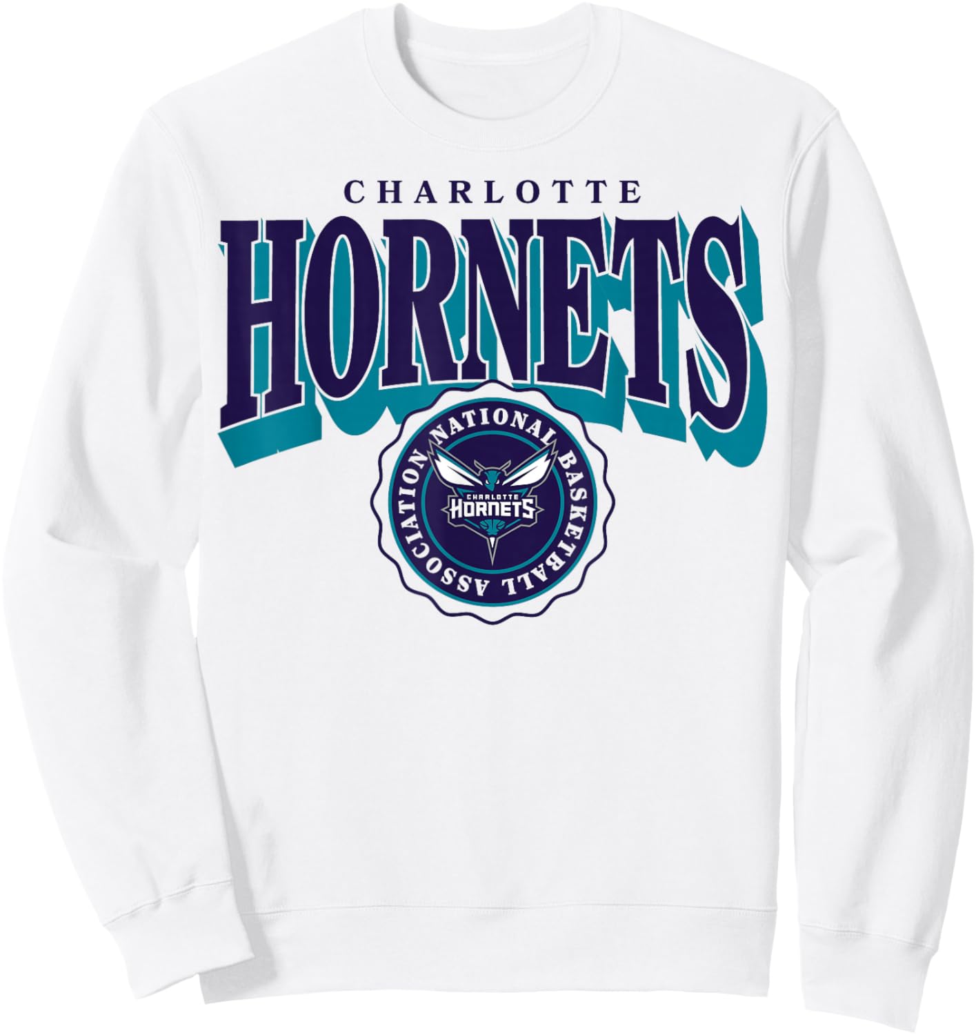 NBA - Charlotte Hornets - Blason bombé Sweatshirt - Sweatshirt | White