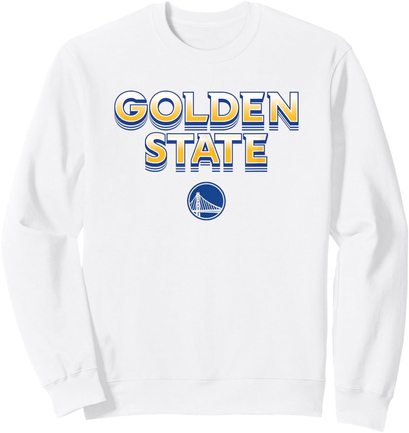 NBA - Golden State Warriors City Wordmark Logo Sweatshirt - Sweatshirt | White