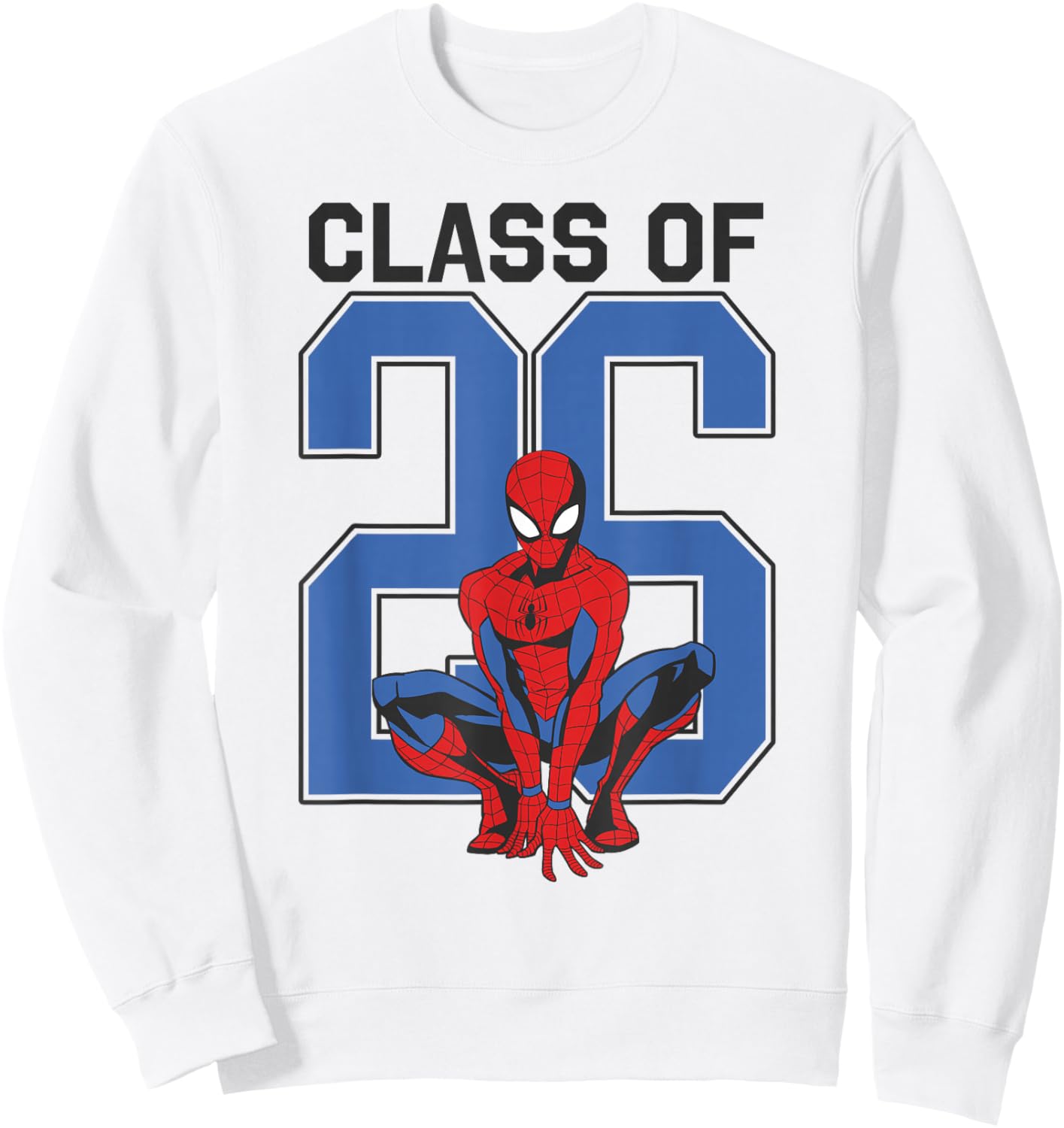 Marvel Spider-Man Graduation Class of 26 Classic Spidey Pose Sweatshirt - Sweatshirt | White