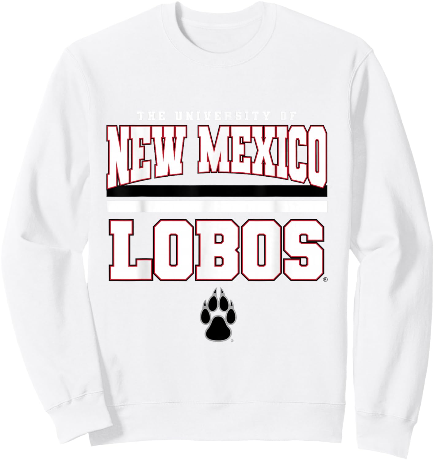 License Champs New Mexico Lobos NCAA Team - Red, Small, Short Sleeve, Classic Fit, Round Neck, Pull On, 1 Count, Non-Stretchable, Sports Fans, All Ages, -Kids Sweatshirt - Sweatshirt | White