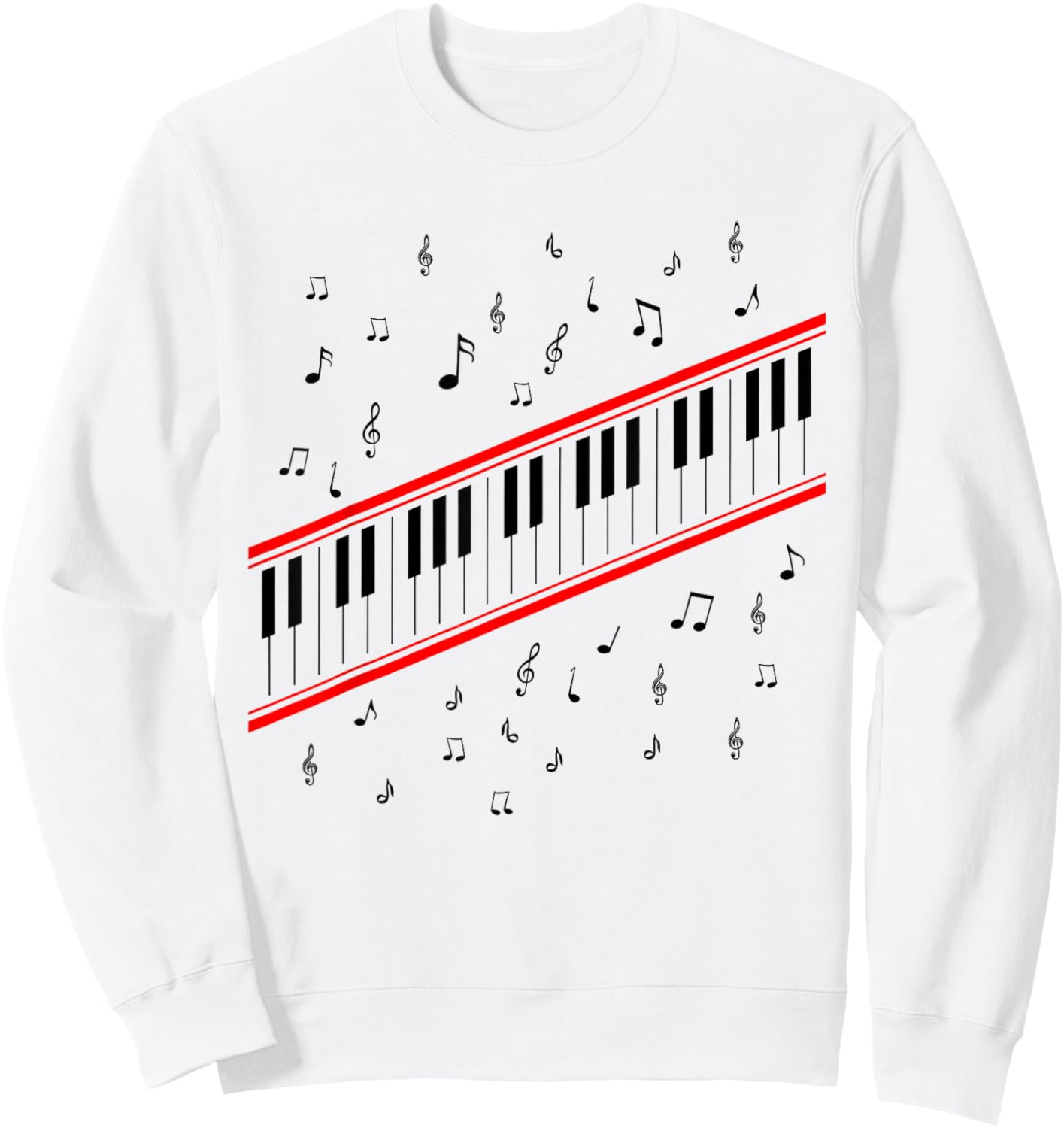 Piano Sweatshirt - Sweatshirt | White