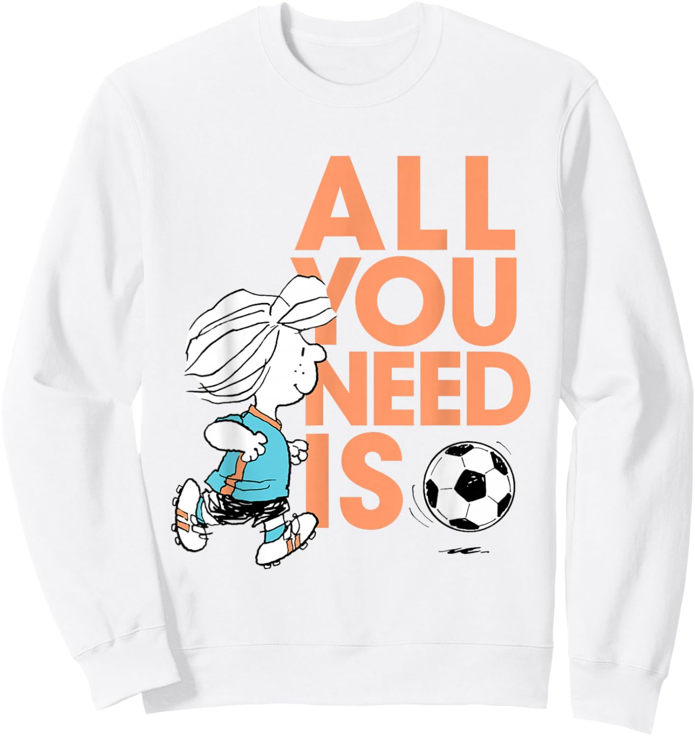 Peanuts Football Peppermint Patty All You Need Is Football Sweatshirt - Sweatshirt | White
