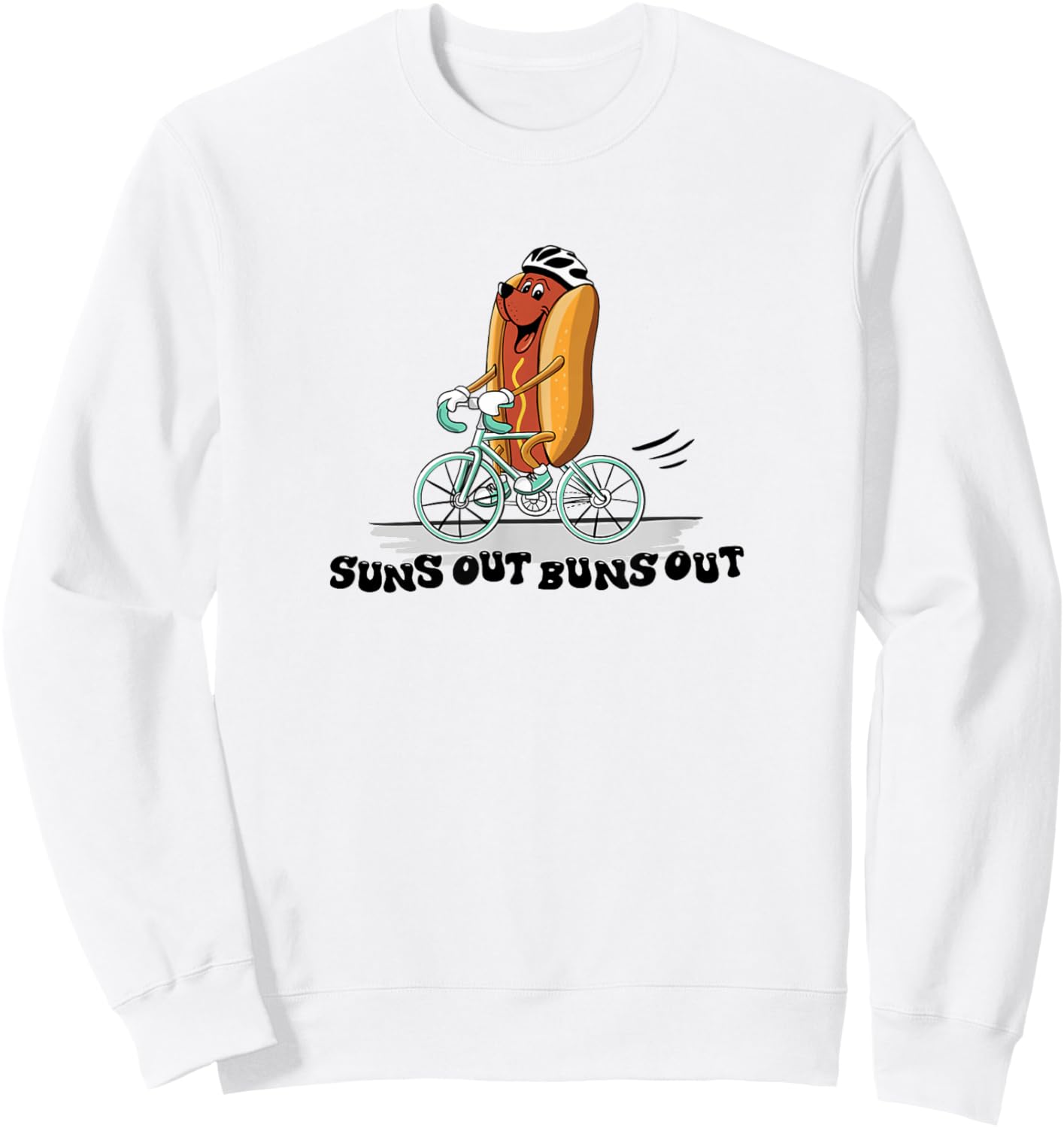 Suns Out, Buns Out Sweatshirt - Sweatshirt | White