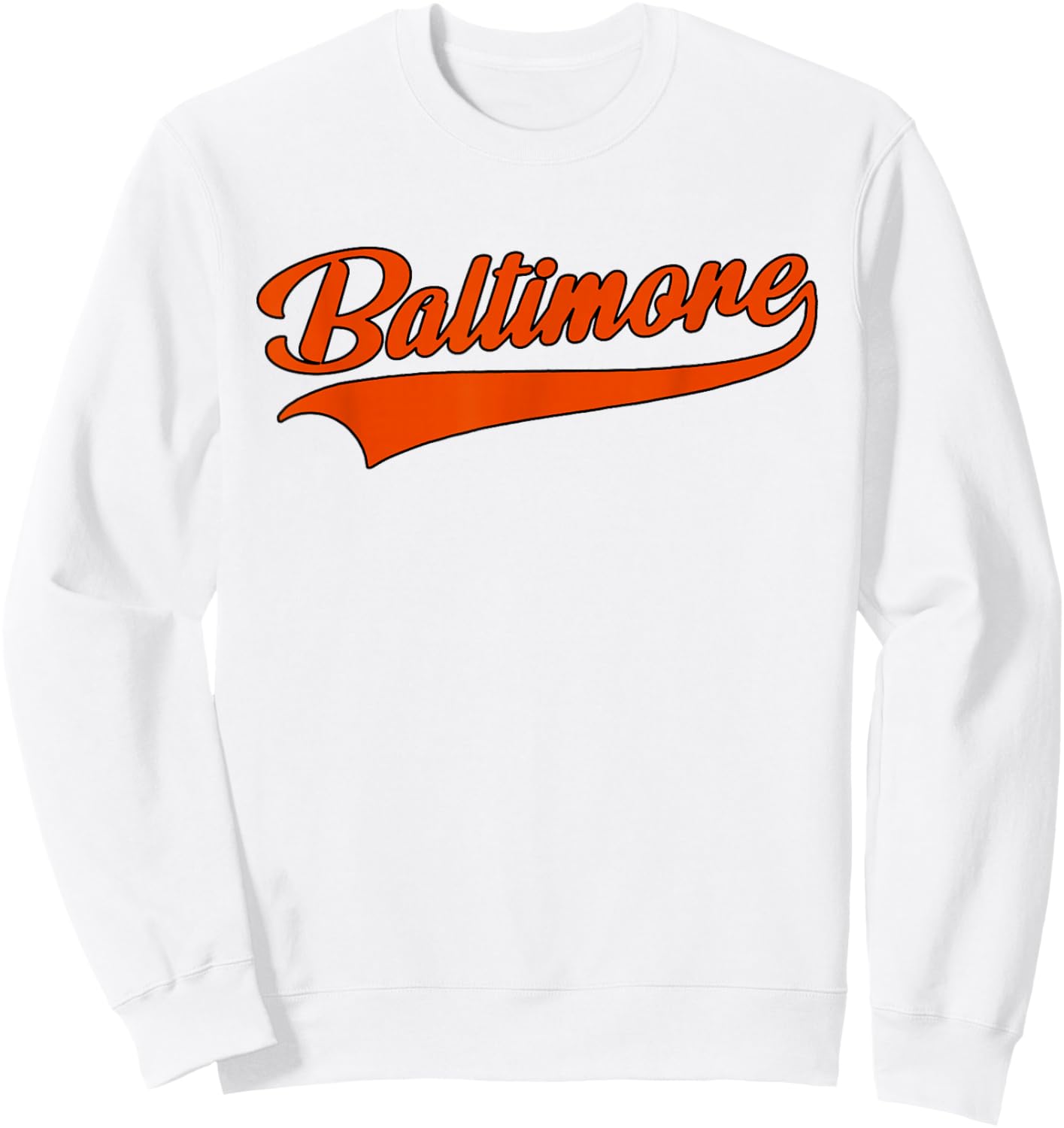 Baltimore - Throwback Design - Classic Sweatshirt - Sweatshirt | White