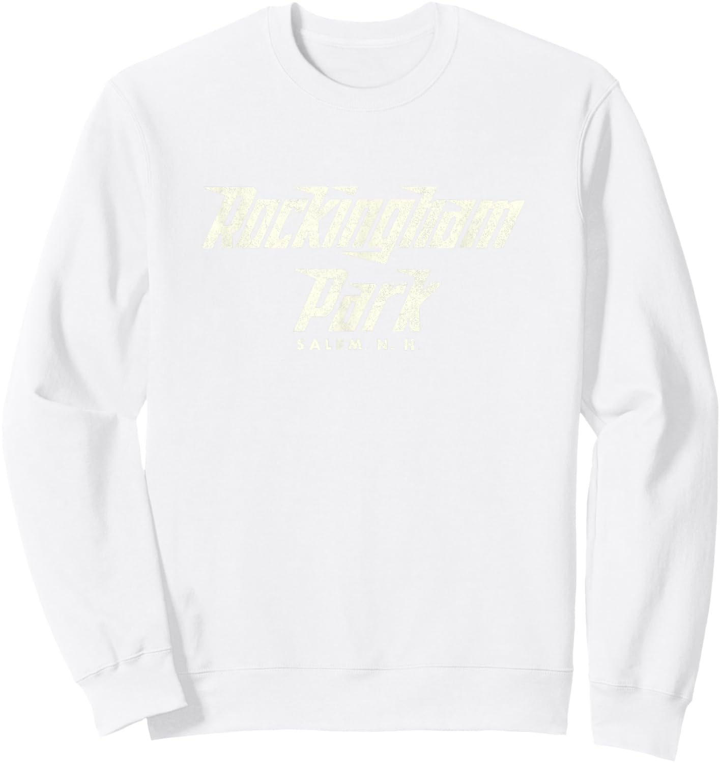 Rockingham Park Retro Horse Racing Vintage Salem, NH Graphic Sweatshirt - Sweatshirt | White