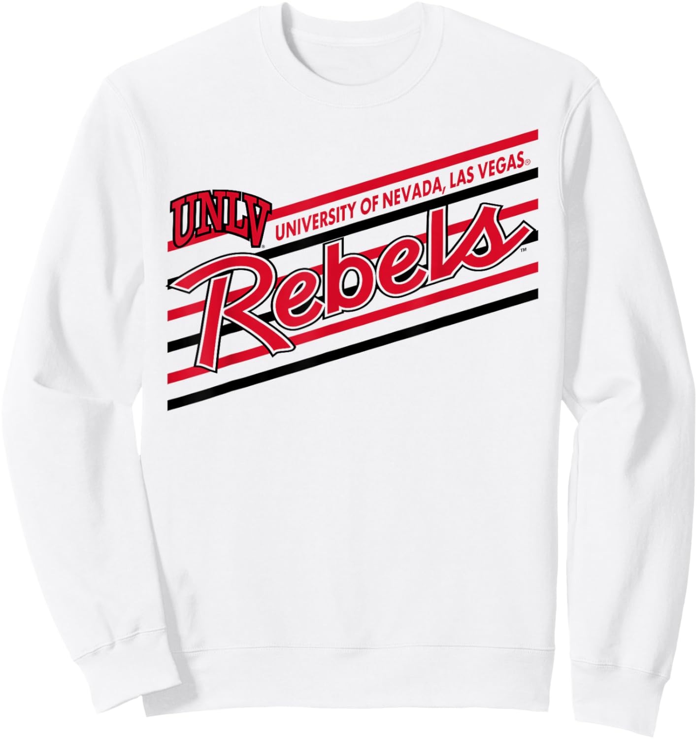 UNLV Rebels Retro Performer White Officially Licensed Sweatshirt - Sweatshirt | White