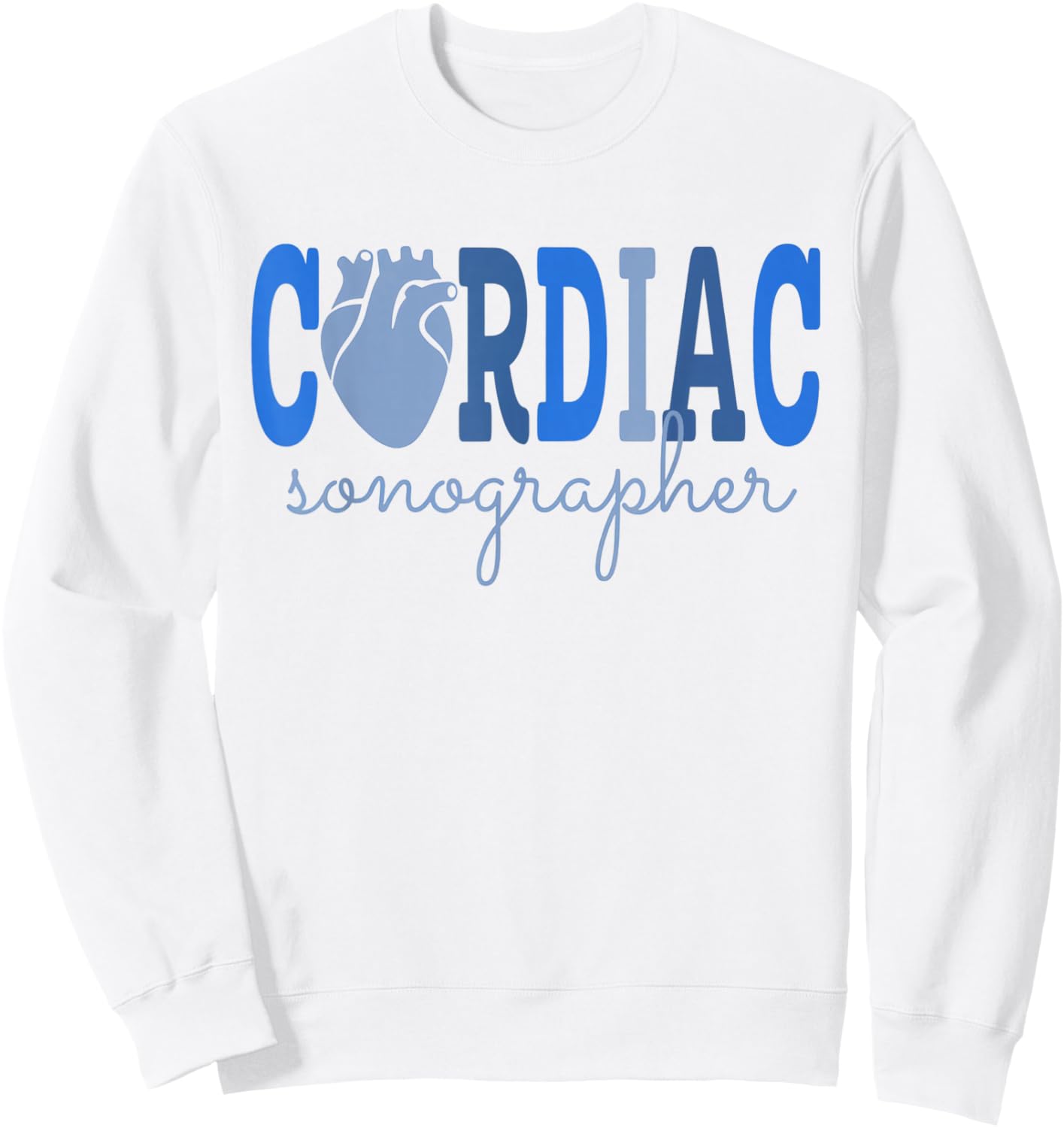 Cardiac Sonographer Cardiovascular Sono Tech Ultrasound Tech Sweatshirt - Sweatshirt | White