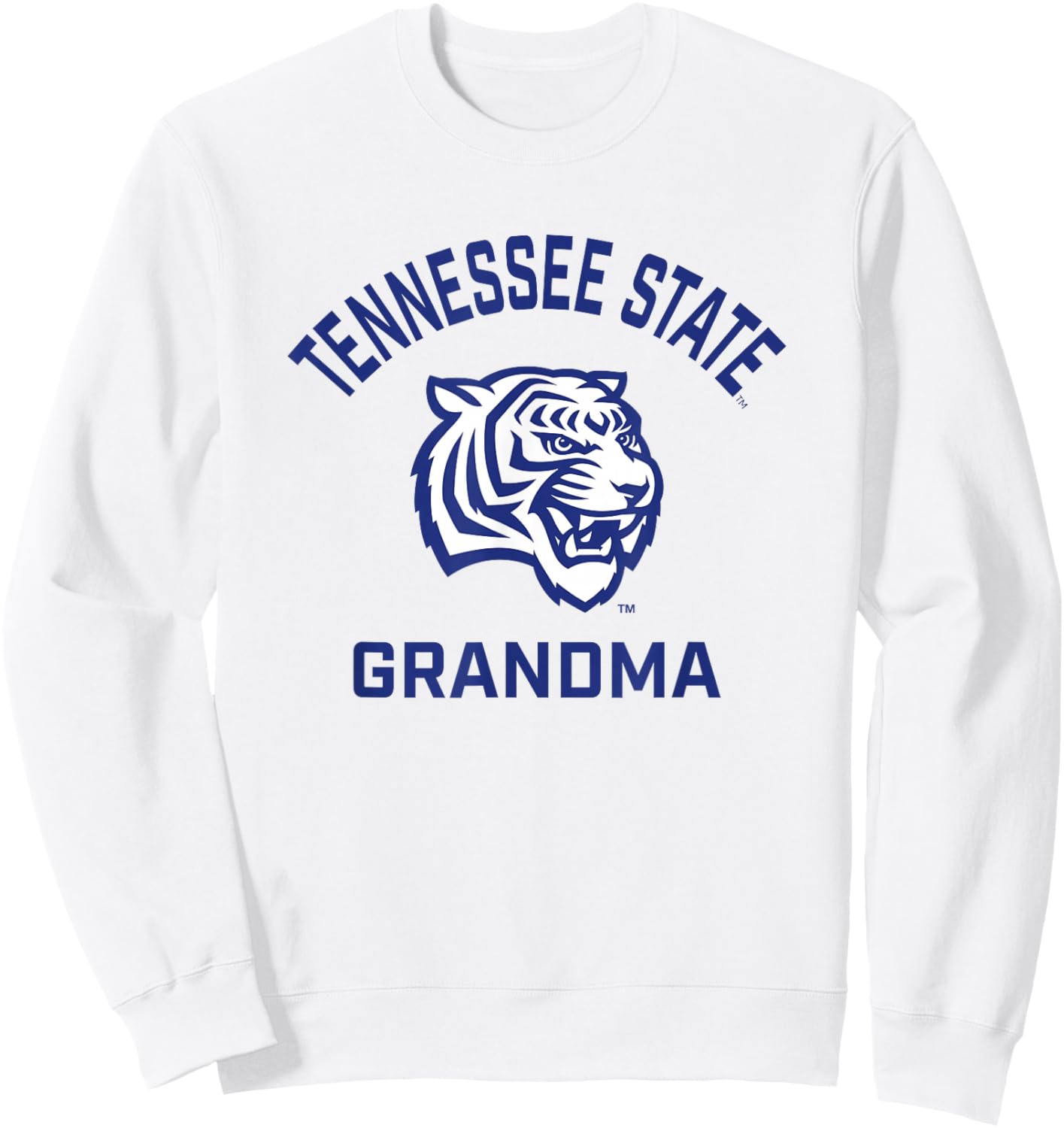 Tennessee State University TSU Tigers Arched Grandma Sweatshirt - Sweatshirt | White