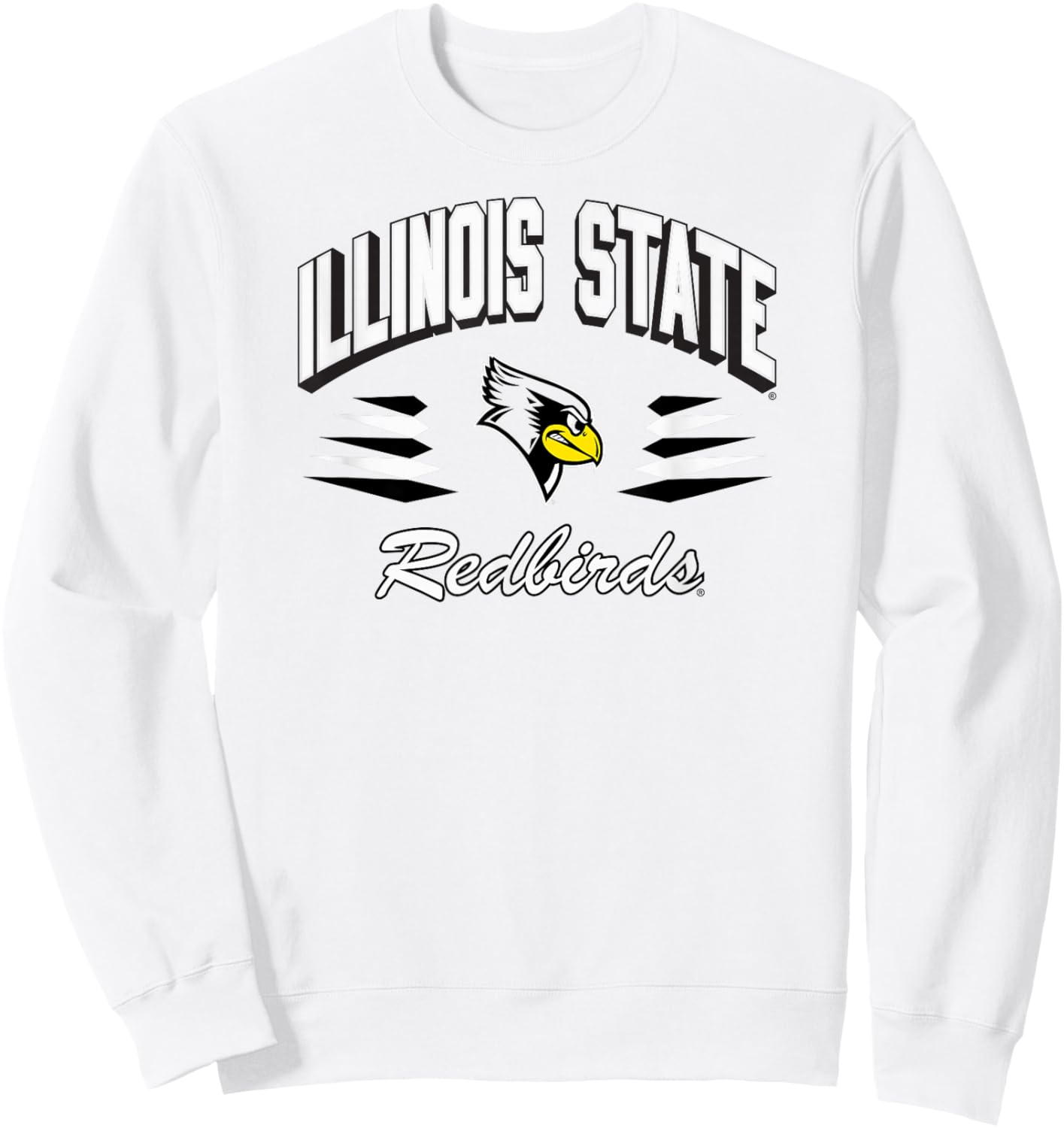 Illinois State Redbirds Retro Diamond Red Sweatshirt - Sweatshirt | White
