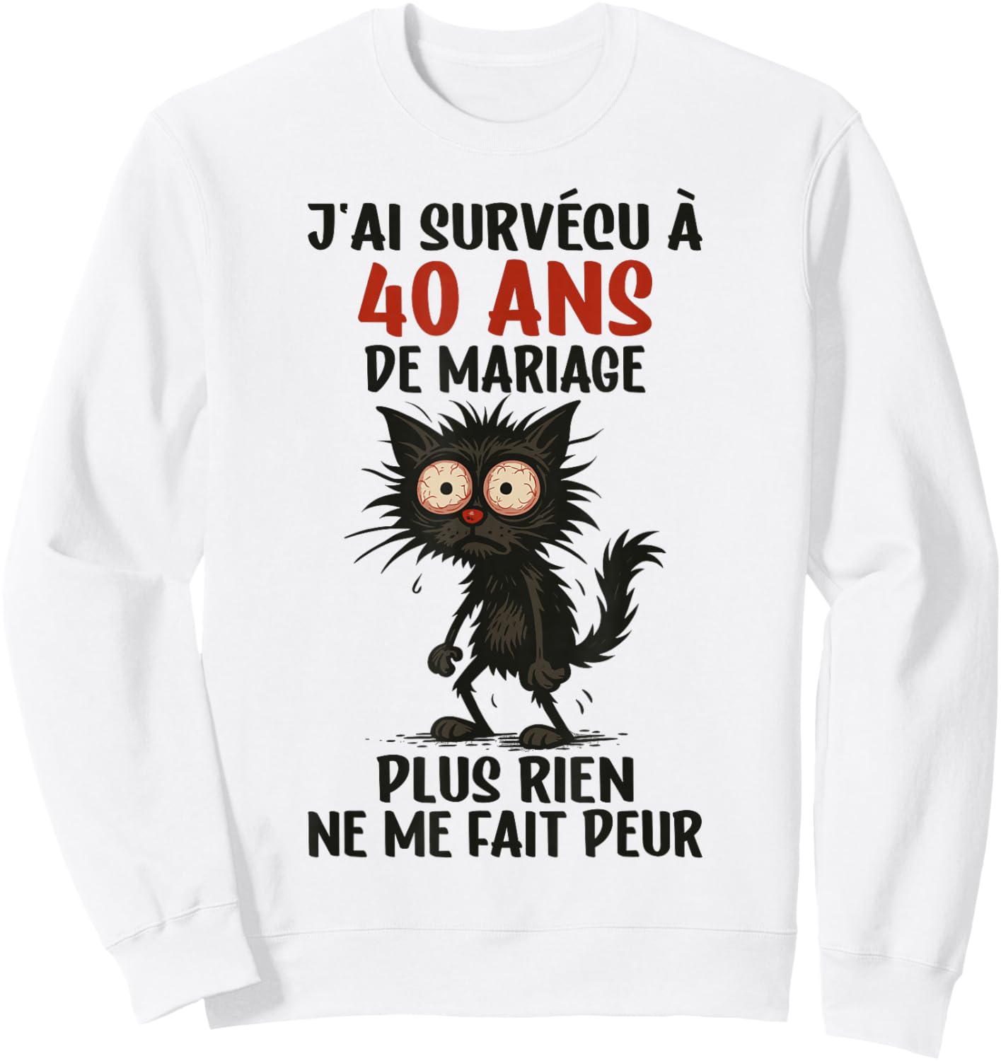40 Ans Mariage - Anniversaire de Mariage 40 Ans Sweatshirt - Sweatshirt | White