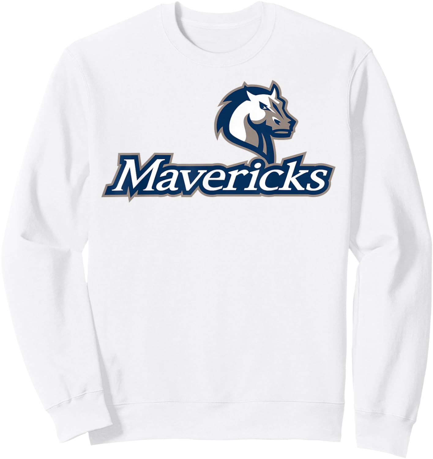 Mercy University Mavericks Mavs Logo Sweatshirt - Sweatshirt | White