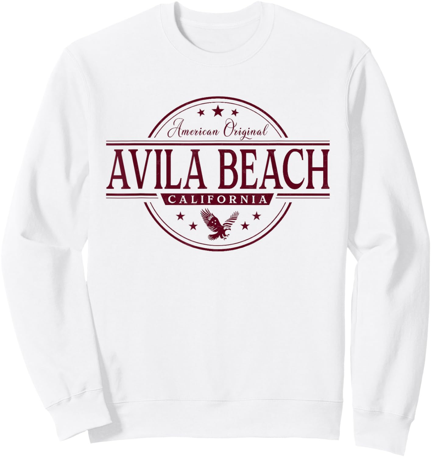 Avila Beach California - Avila Beach CA Label Sweatshirt - Sweatshirt | White