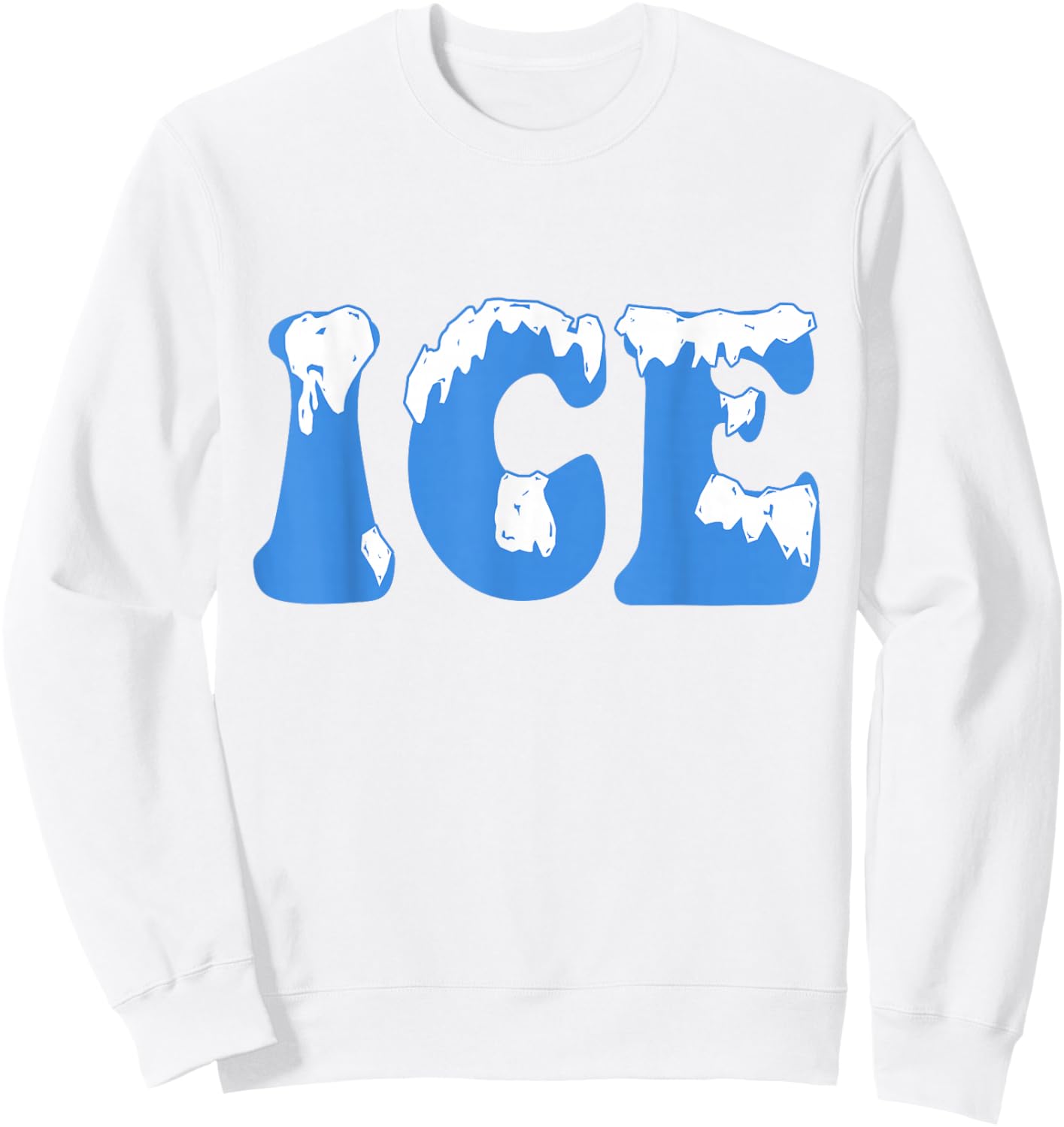 Ice Ice Baby Family Funny Halloween Costume Couples 2025 Sweatshirt - Sweatshirt | White