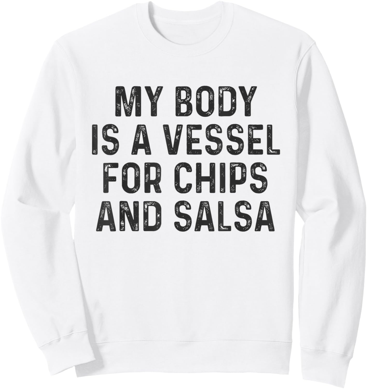 Funny Chips and Salsa Lover Sweatshirt - Sweatshirt | White