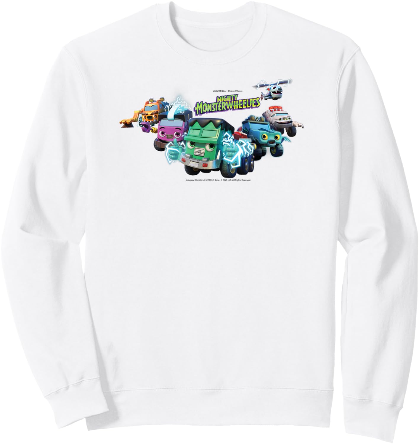 DreamWorks Mighty MonsterWheelies Team Sweatshirt - Sweatshirt | White