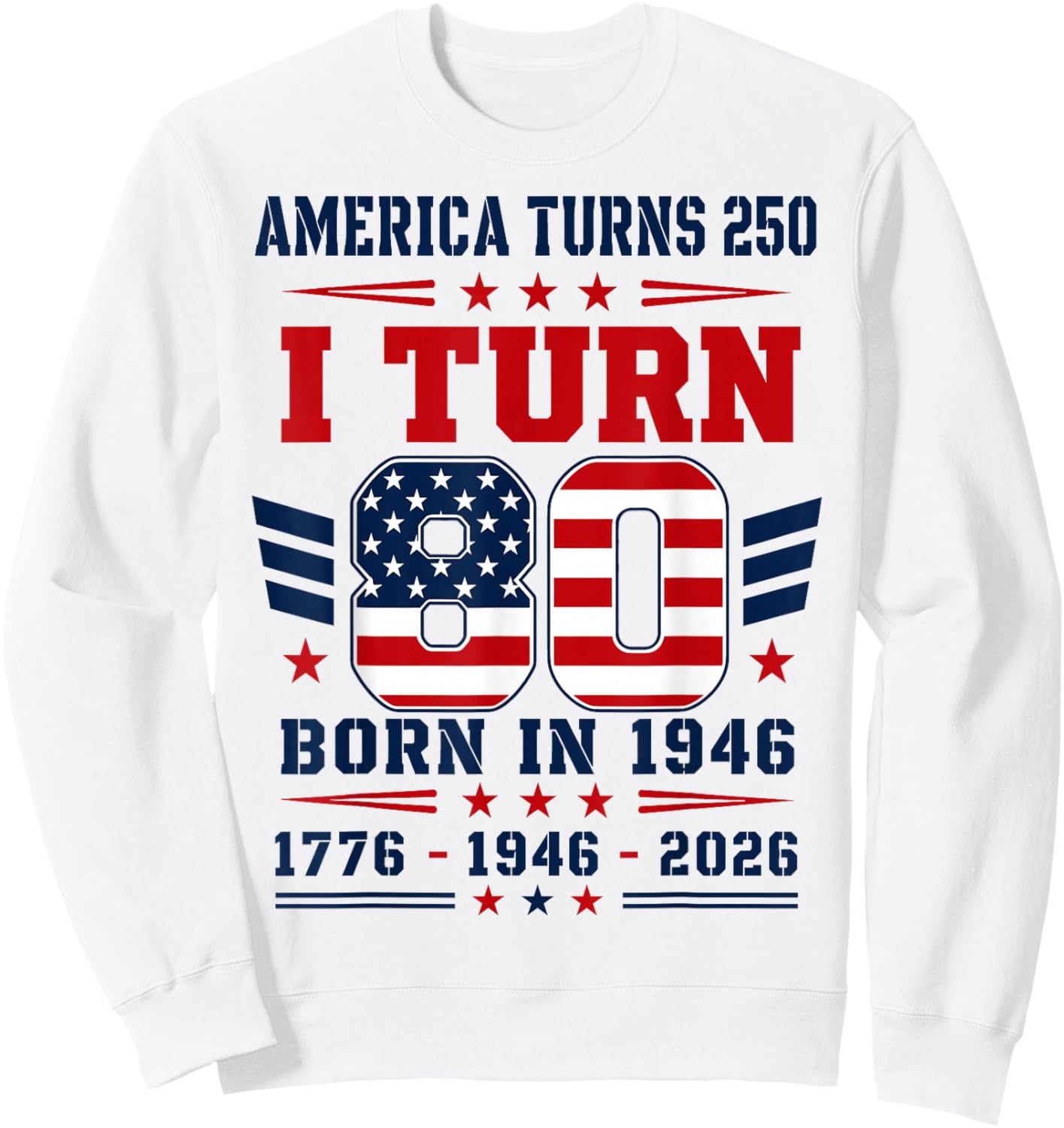Patriotic Dad Sweatshirt - Sweatshirt | White