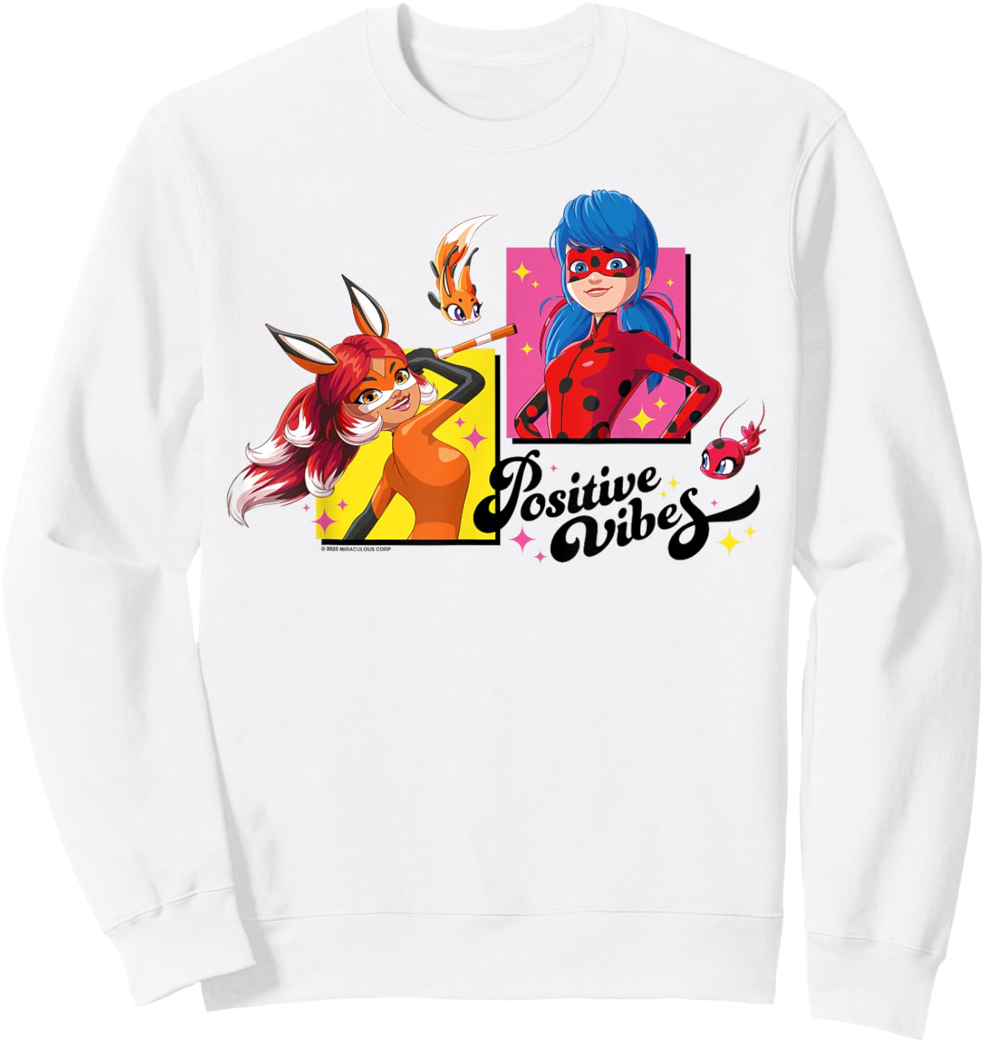 Positive Vibes & Rena Rouge Sweatshirt - Sweatshirt | White