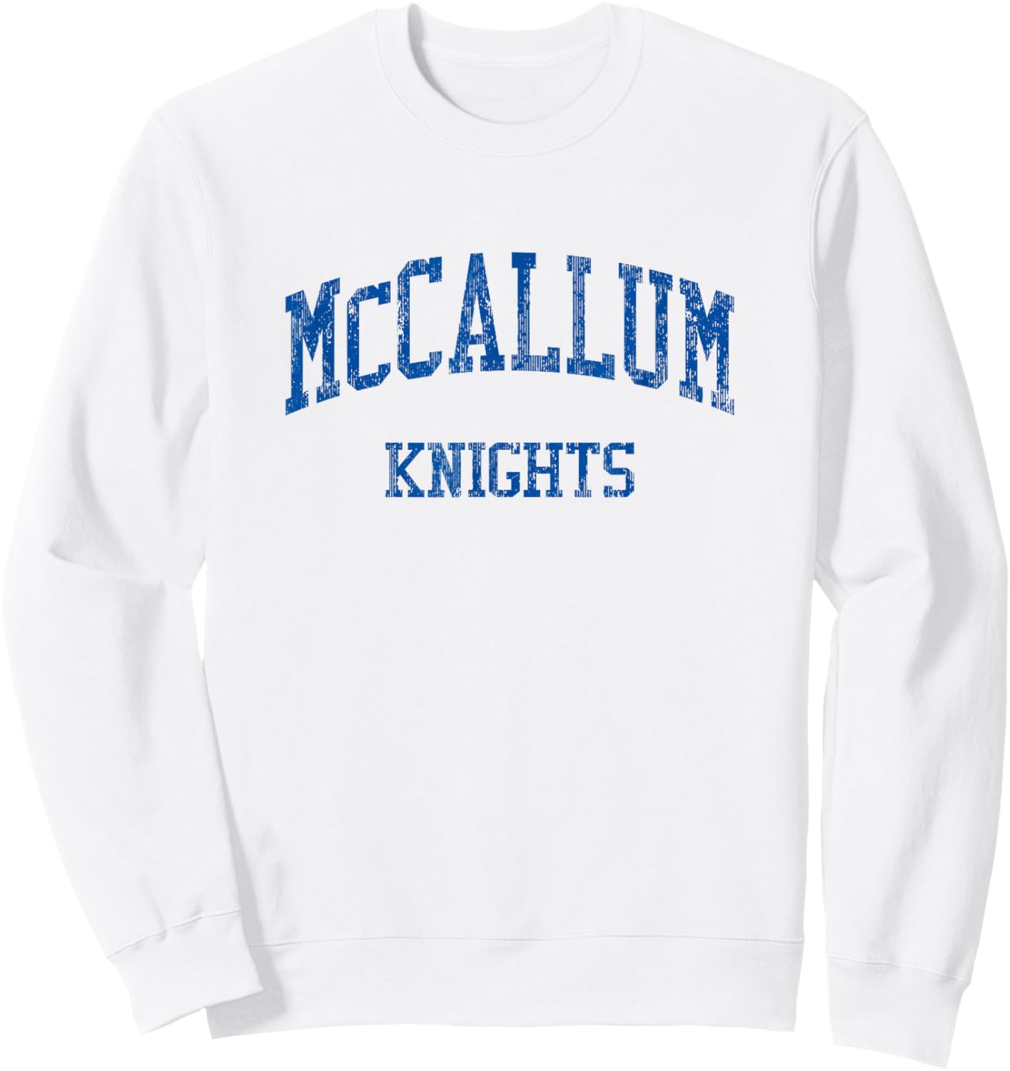 McCallum High School HS Austin TX Vintage Sports Sweatshirt - Sweatshirt | White