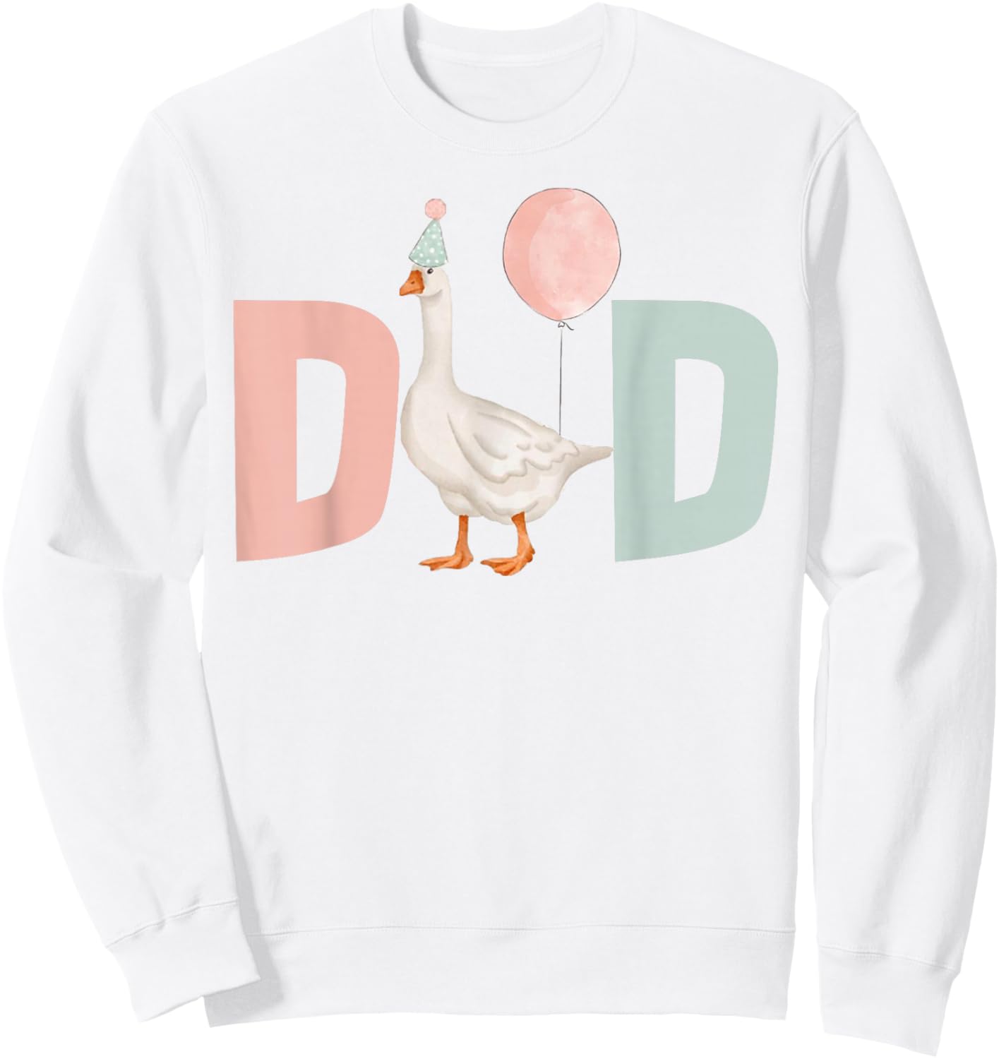 One Silly Goose Dad 1st First Birthday Family Matching Party Sweatshirt - Sweatshirt | White