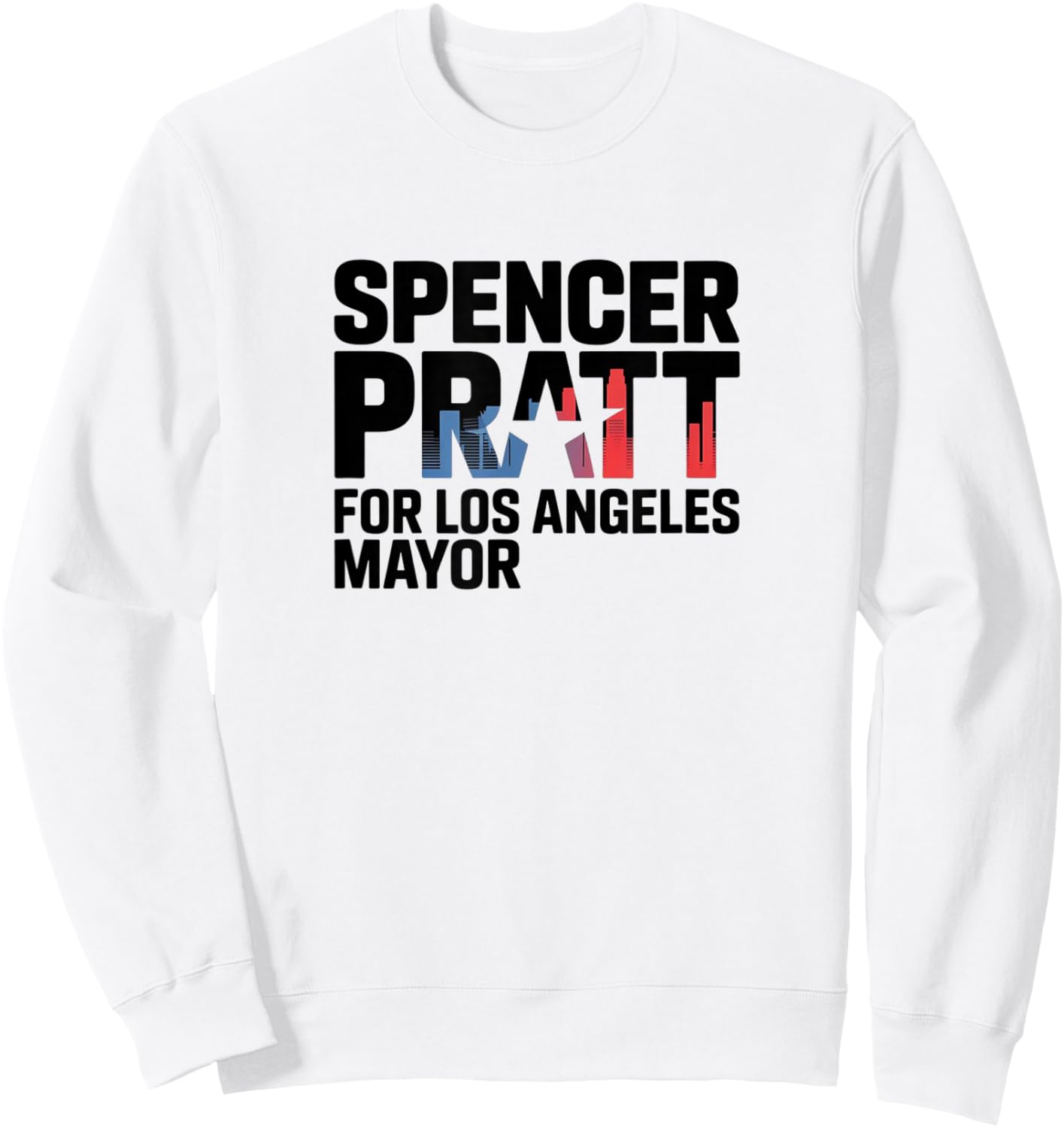 Spencer Pratt for Mayor of Los Angeles Design Sweatshirt - Sweatshirt | White