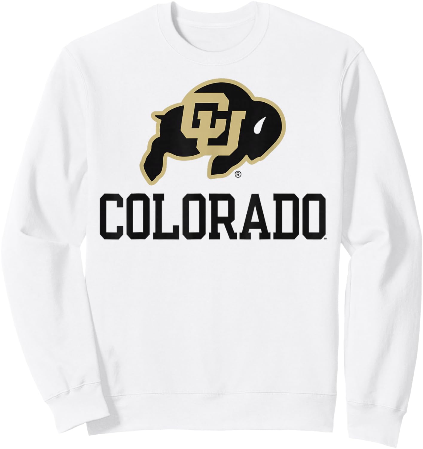 Colorado Buffaloes Sportsmanship White Officially Licensed Sweatshirt - Sweatshirt | White
