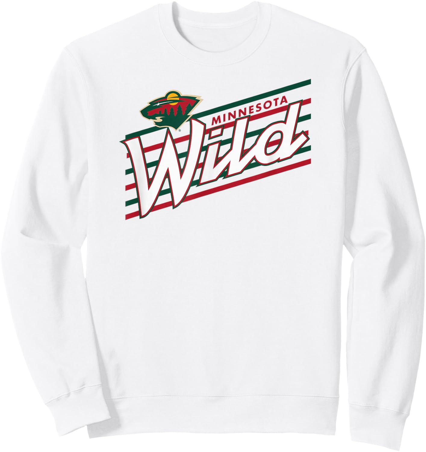 Minnesota Wild Retro Performer Gray Officially Licensed Sweatshirt - Sweatshirt | White
