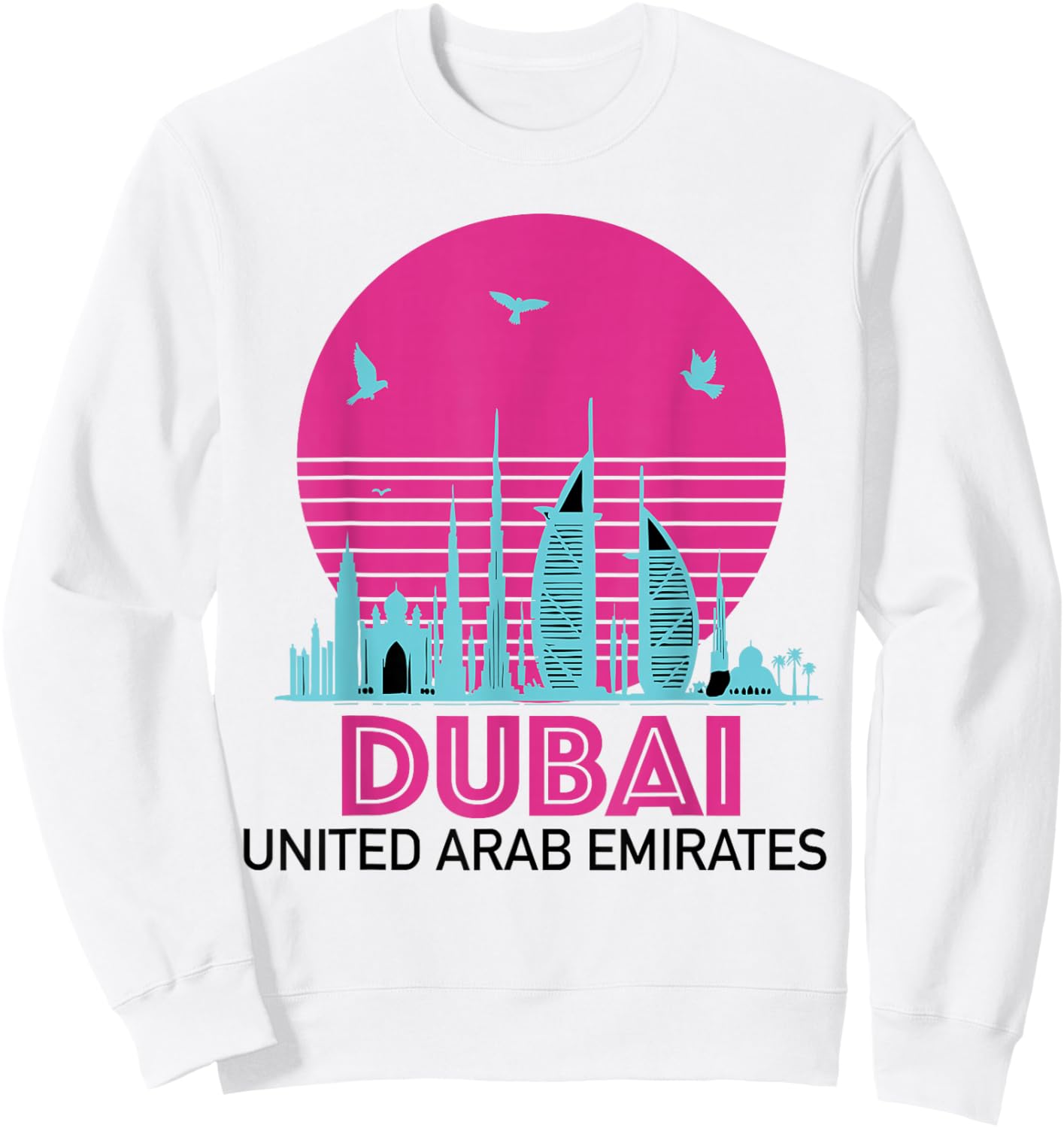Souvenirs From Dubai UAE United Arab Emirate Reminder Sweatshirt - Sweatshirt | White