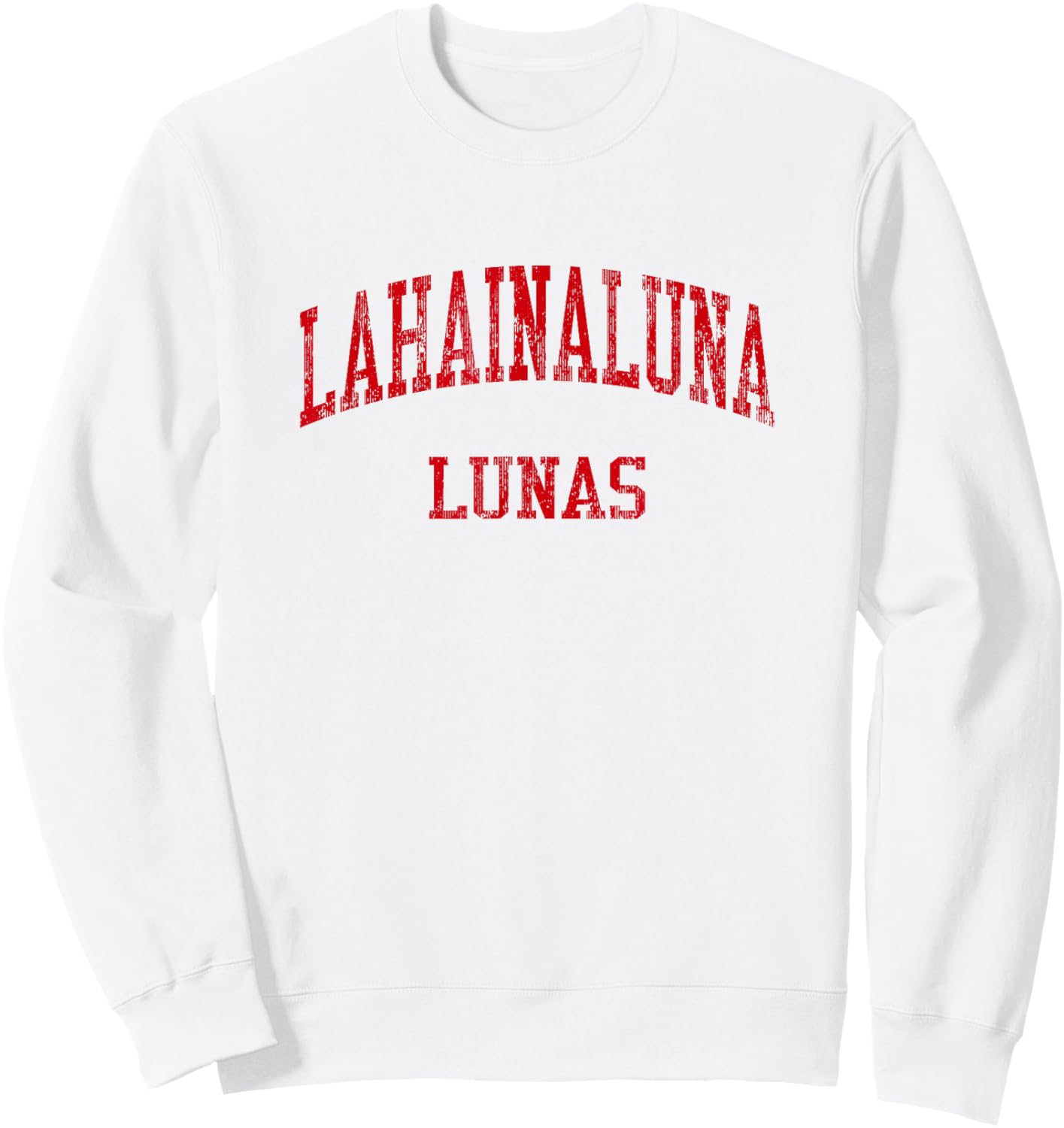 Lahainaluna High School HS Lahaina HI Vintage Sports Sweatshirt - Sweatshirt | White