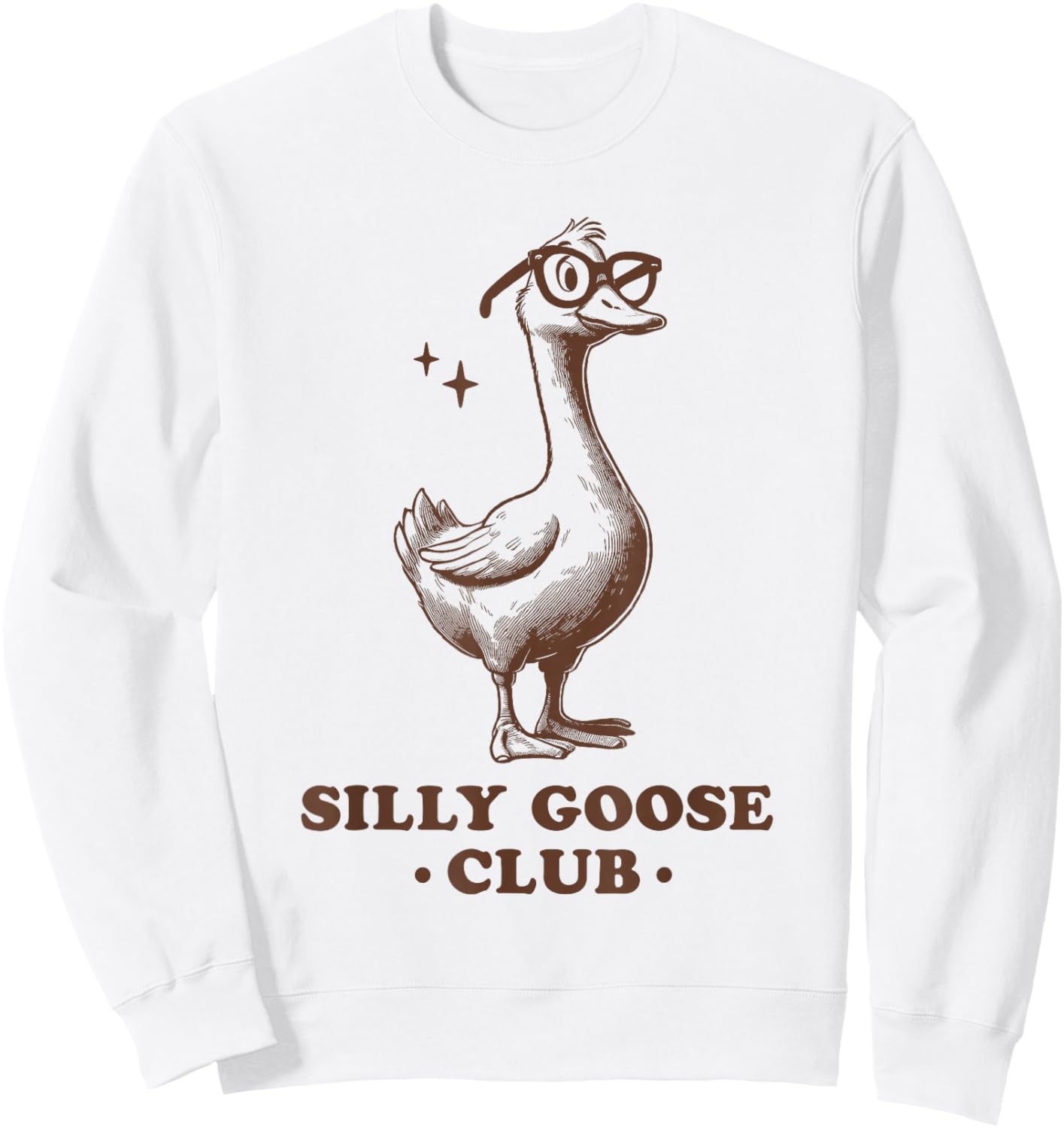 Silly Goose Club Sweatshirt - Sweatshirt | White