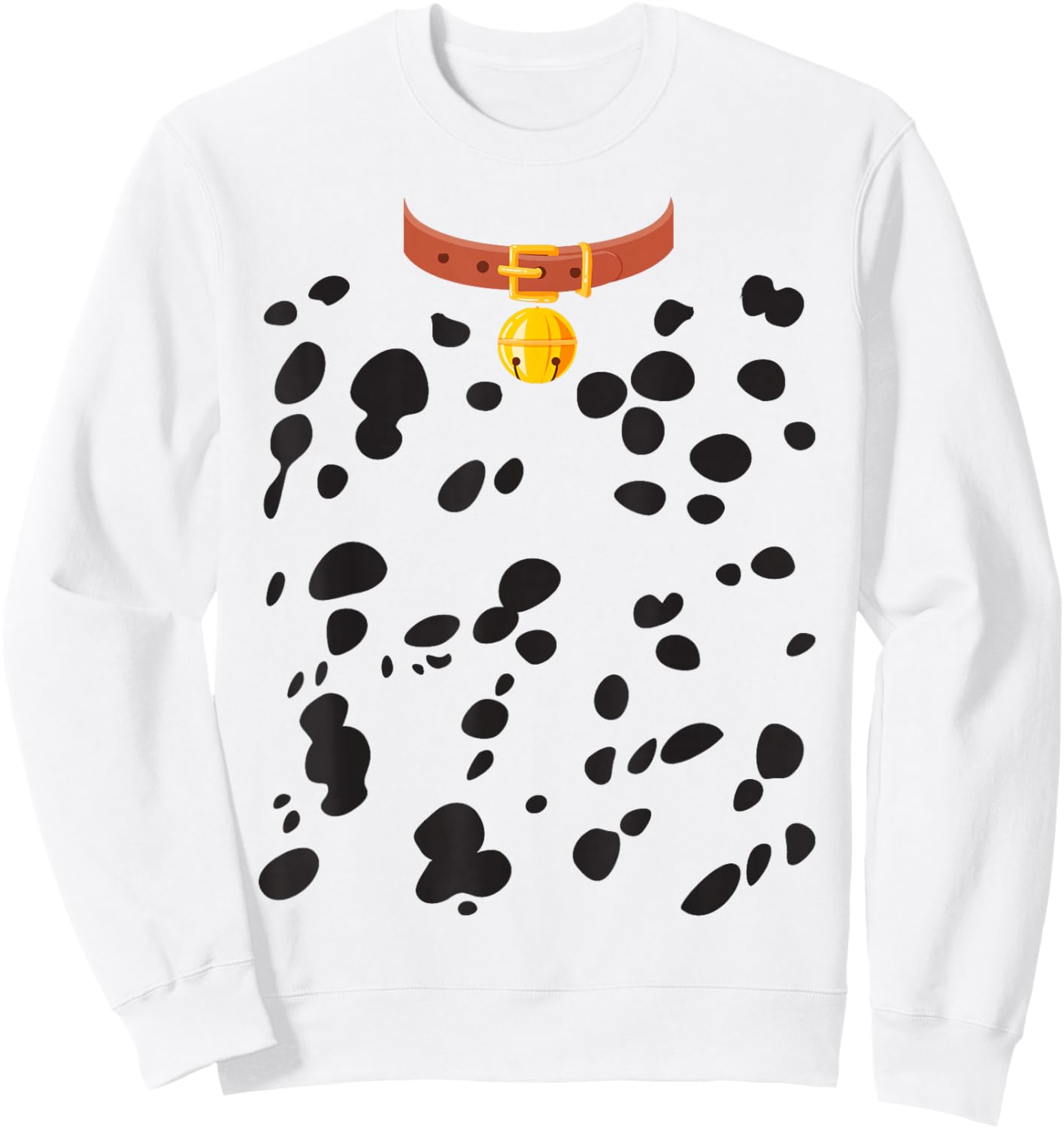 Dalmatian Dog Costume Dalmatian Dots Puppy Print Halloween Sweatshirt - Sweatshirt | White