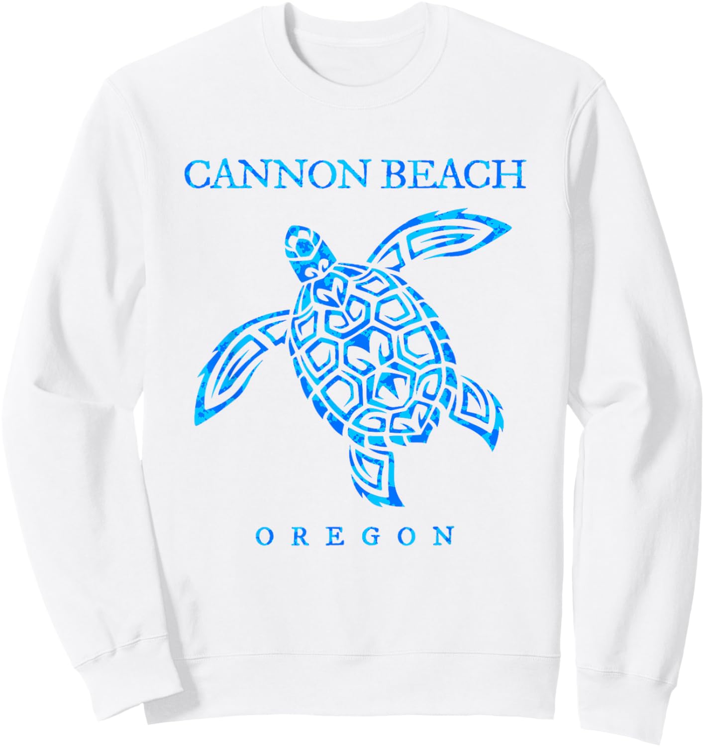 Cannon Beach Oregon Sea Turtle Boys Girls Souvenir Sweatshirt - Sweatshirt | White