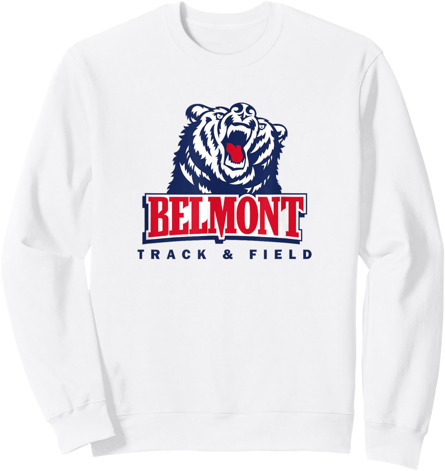Belmont University Bruins Track & Field NCAA BU37 Sweatshirt - Sweatshirt | White