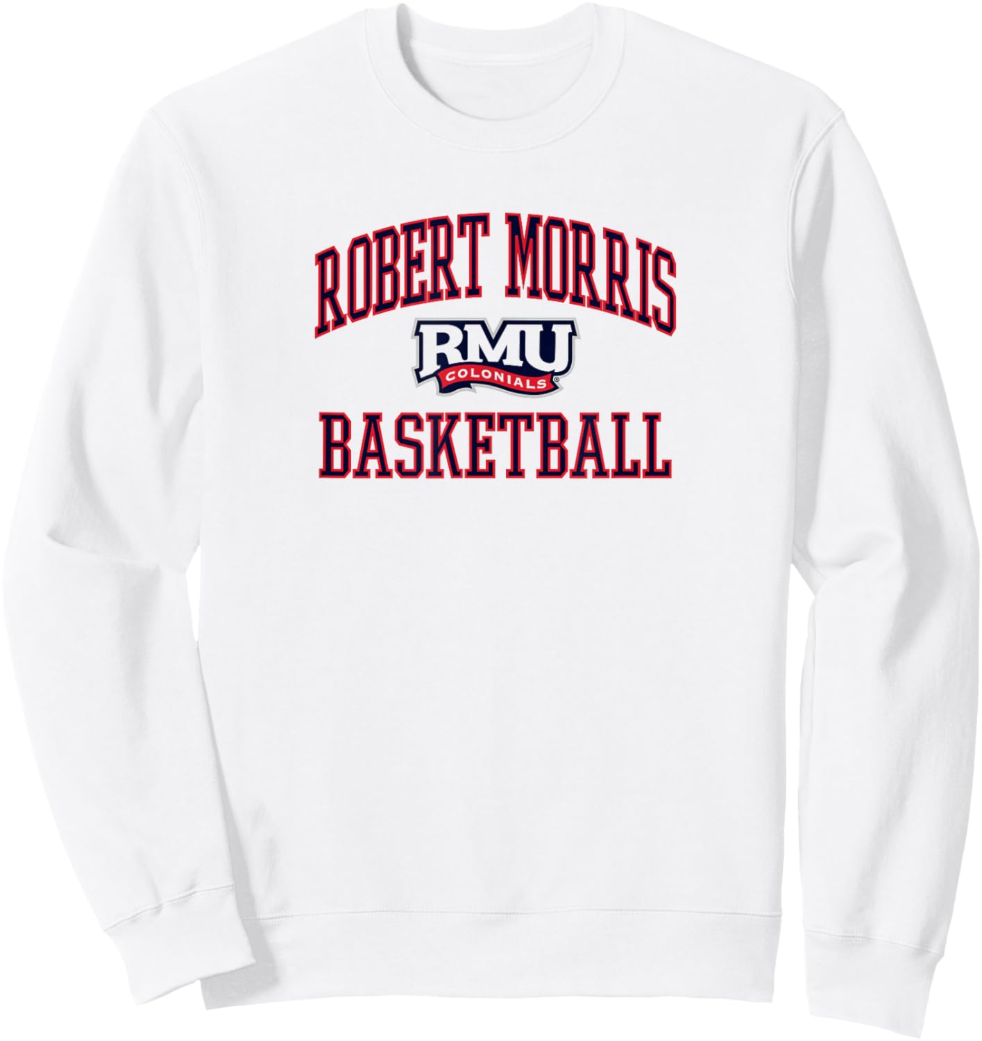 Robert Morris Colonials Basketball Screen White Sweatshirt - Sweatshirt | White