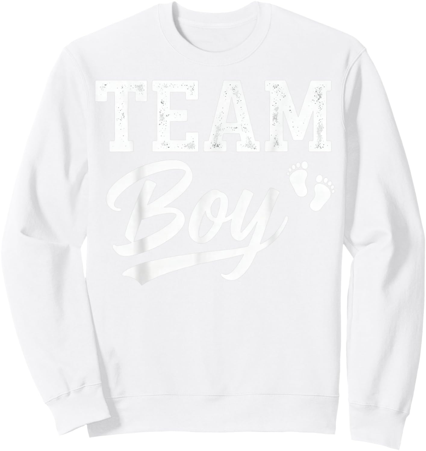 Gender Reveal Team Boy Blue Sweatshirt - Sweatshirt | White